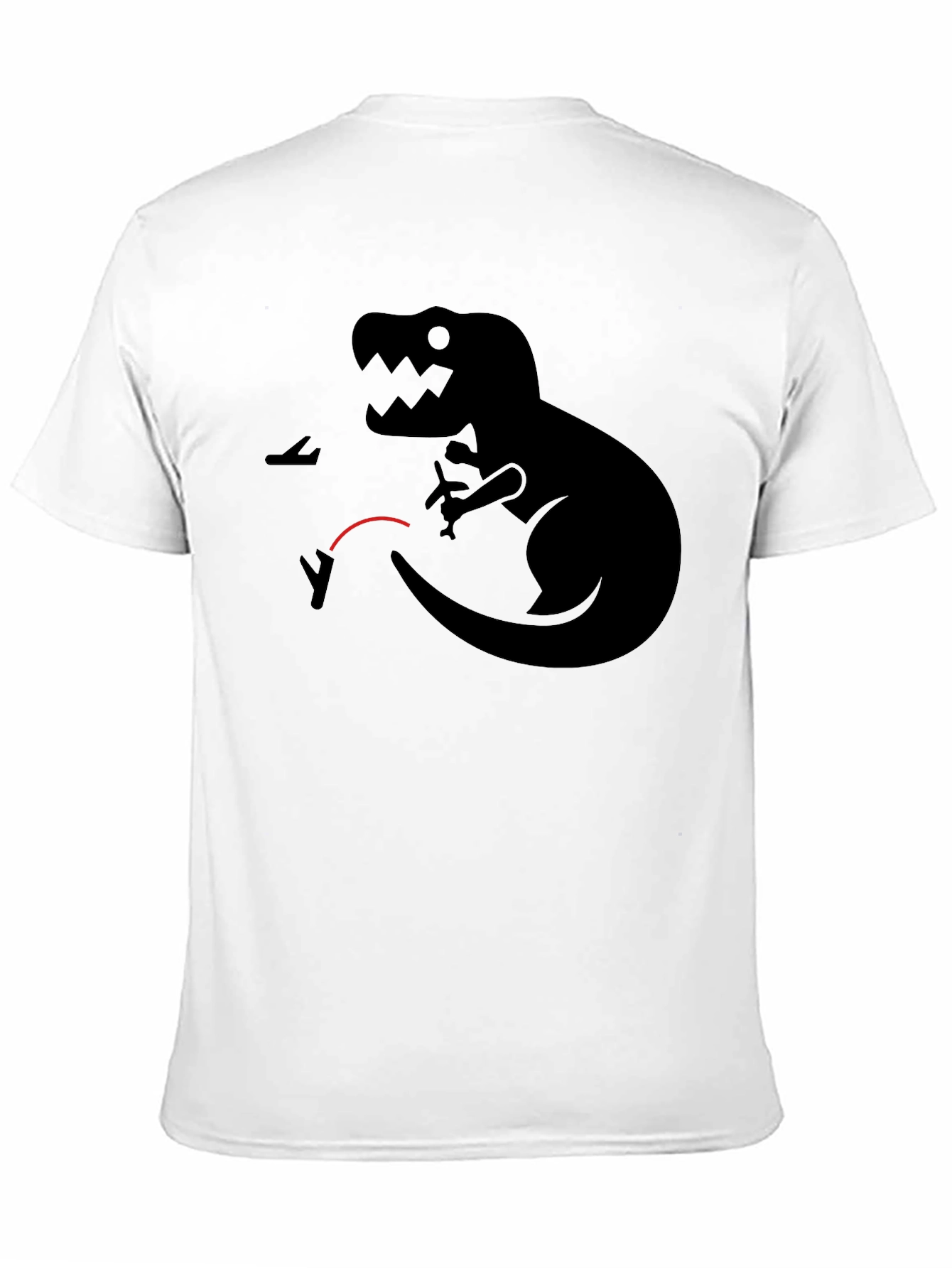 Dino vs Planes Graphic Tee - Black T-Shirt