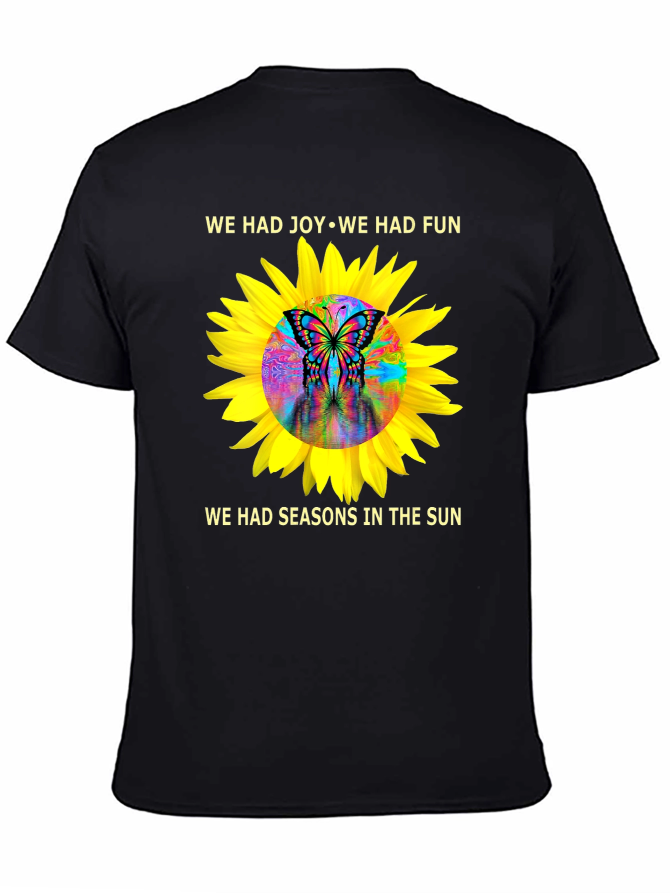 Joy & Fun Sunflower Butterfly Graphic Tee