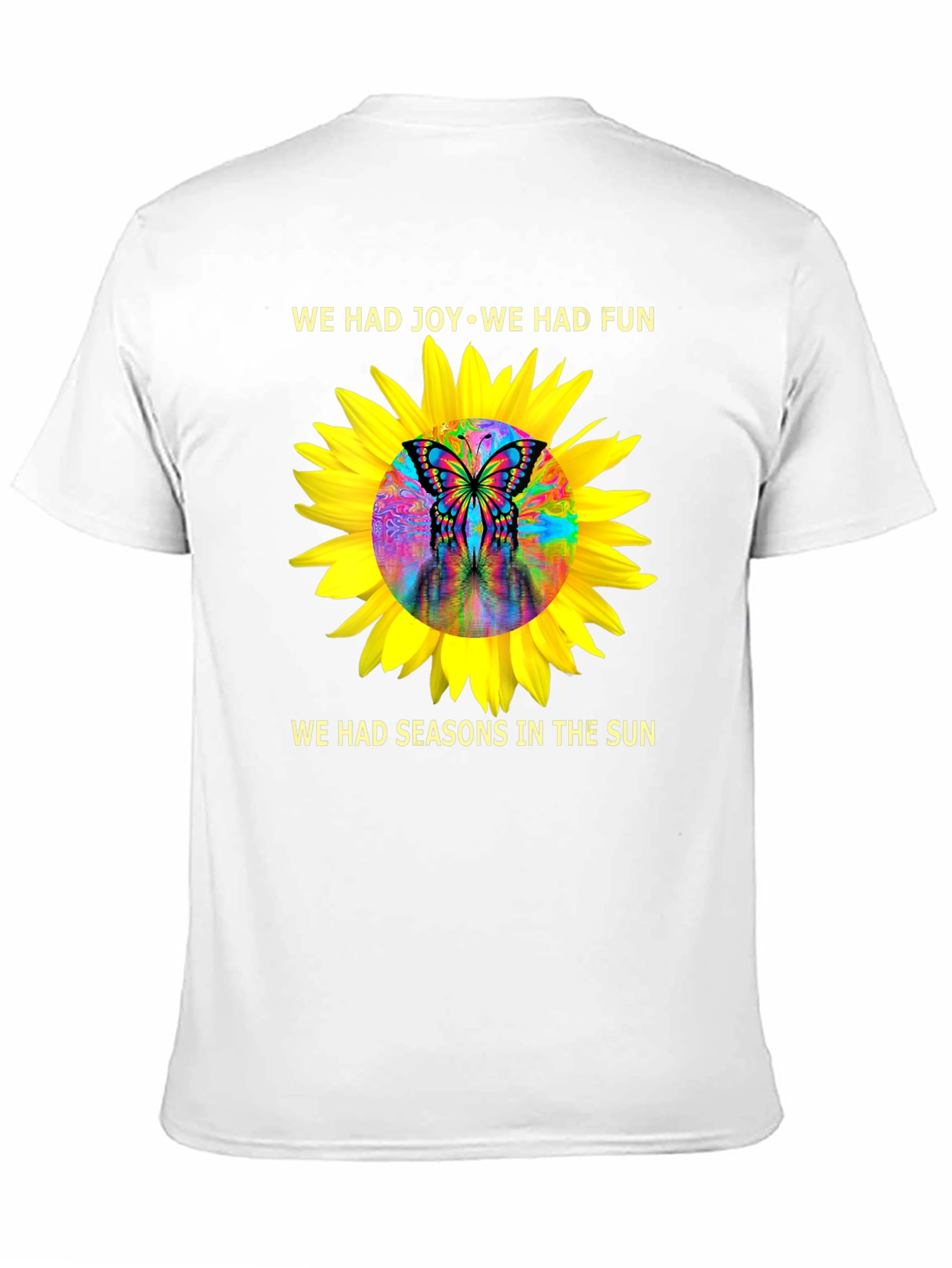 Joy & Fun Sunflower Butterfly Graphic Tee