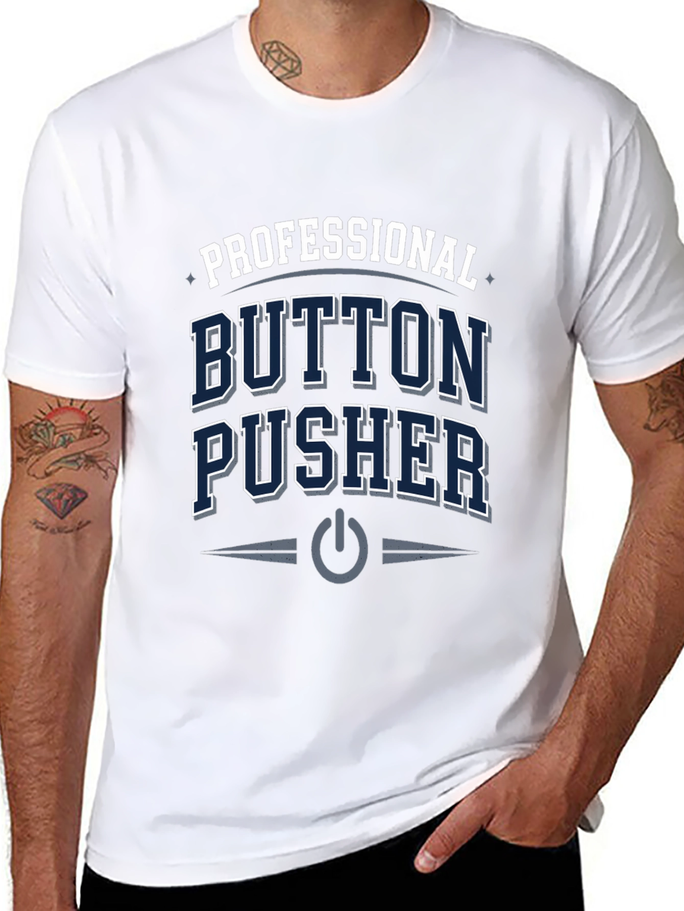 Professional Button Pusher T-Shirt - Black
