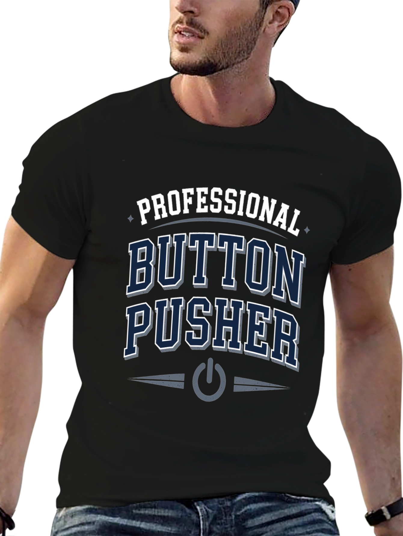 Professional Button Pusher T-Shirt - Black