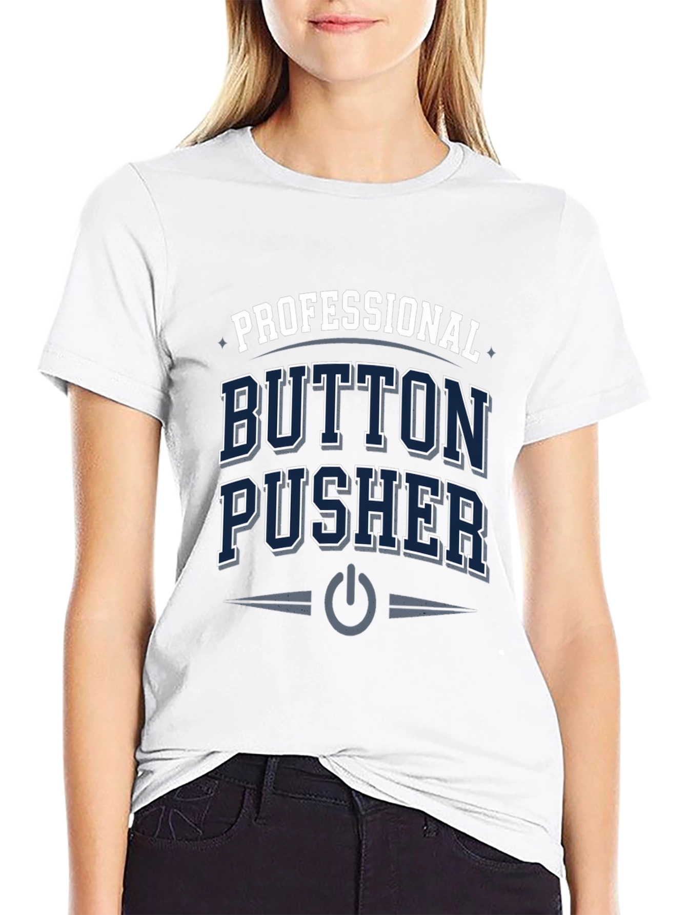 Professional Button Pusher T-Shirt - Black