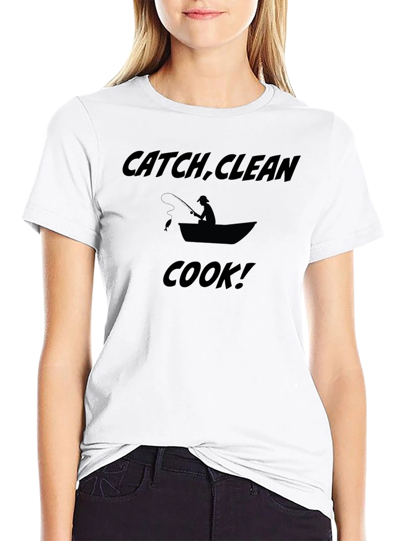 Catch Clean Cook T-Shirt Fishing Angler Gift