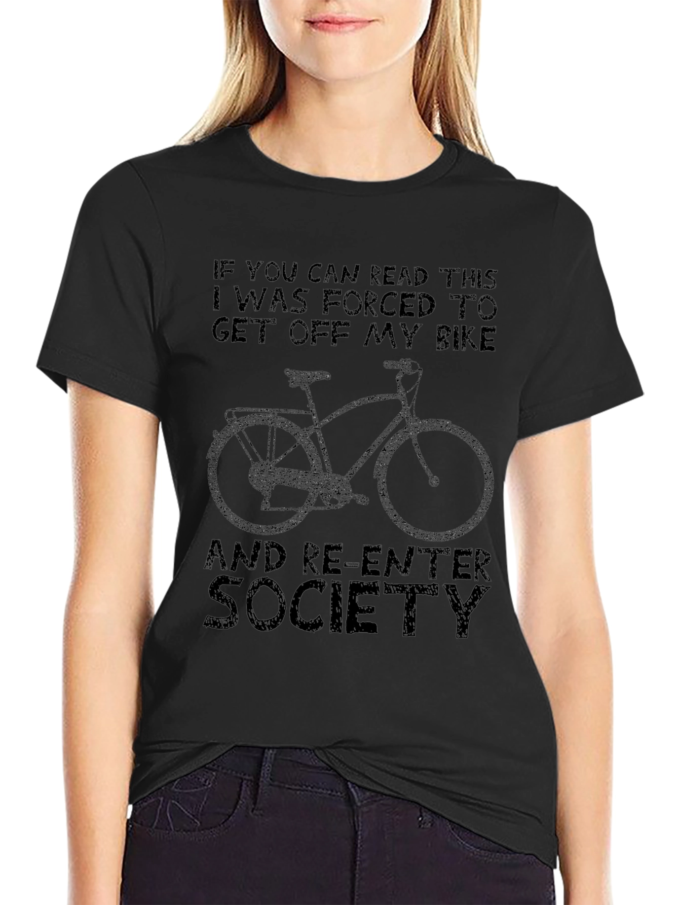 Funny Get Off My Bike Graphic T-Shirt