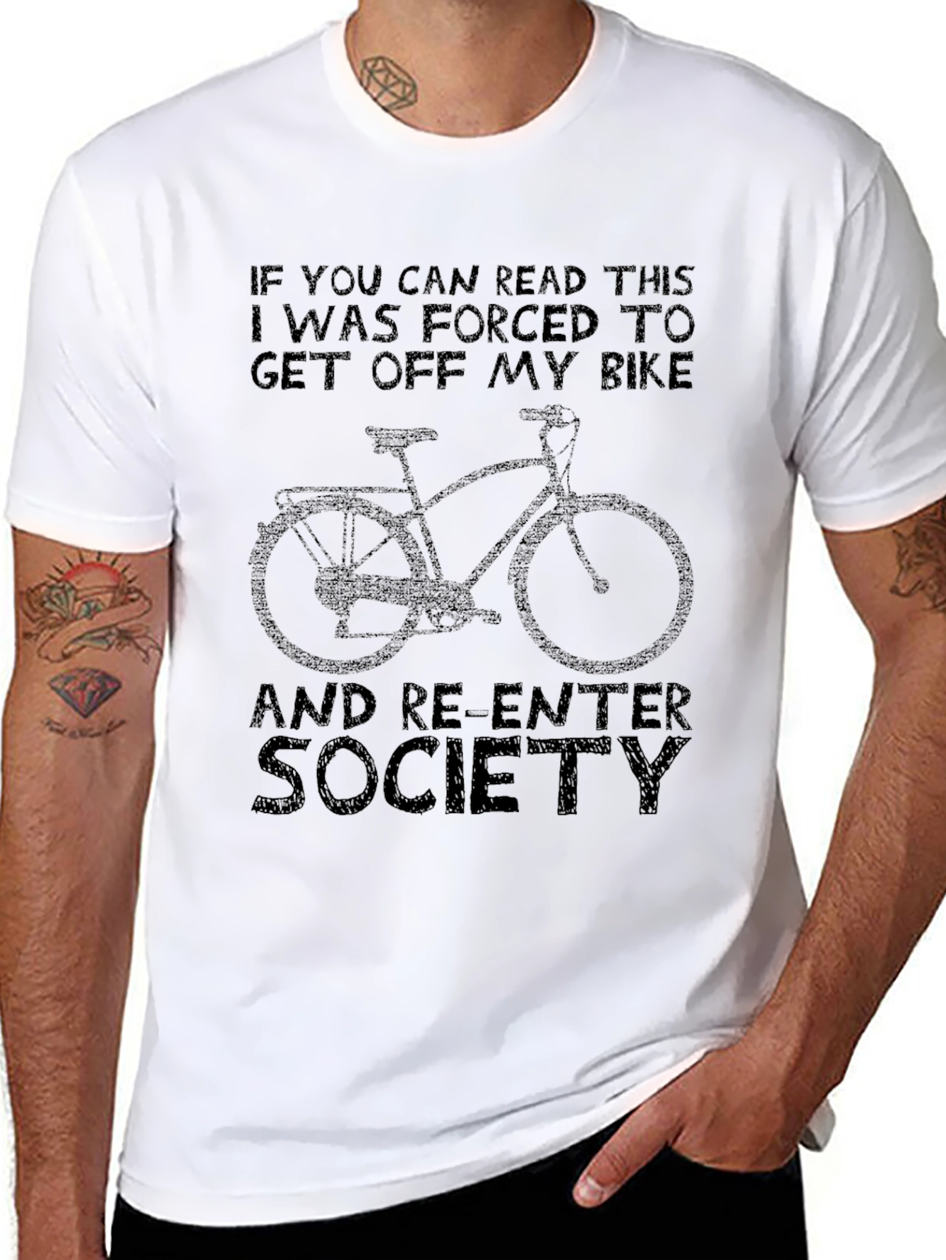 Funny Get Off My Bike Graphic T-Shirt