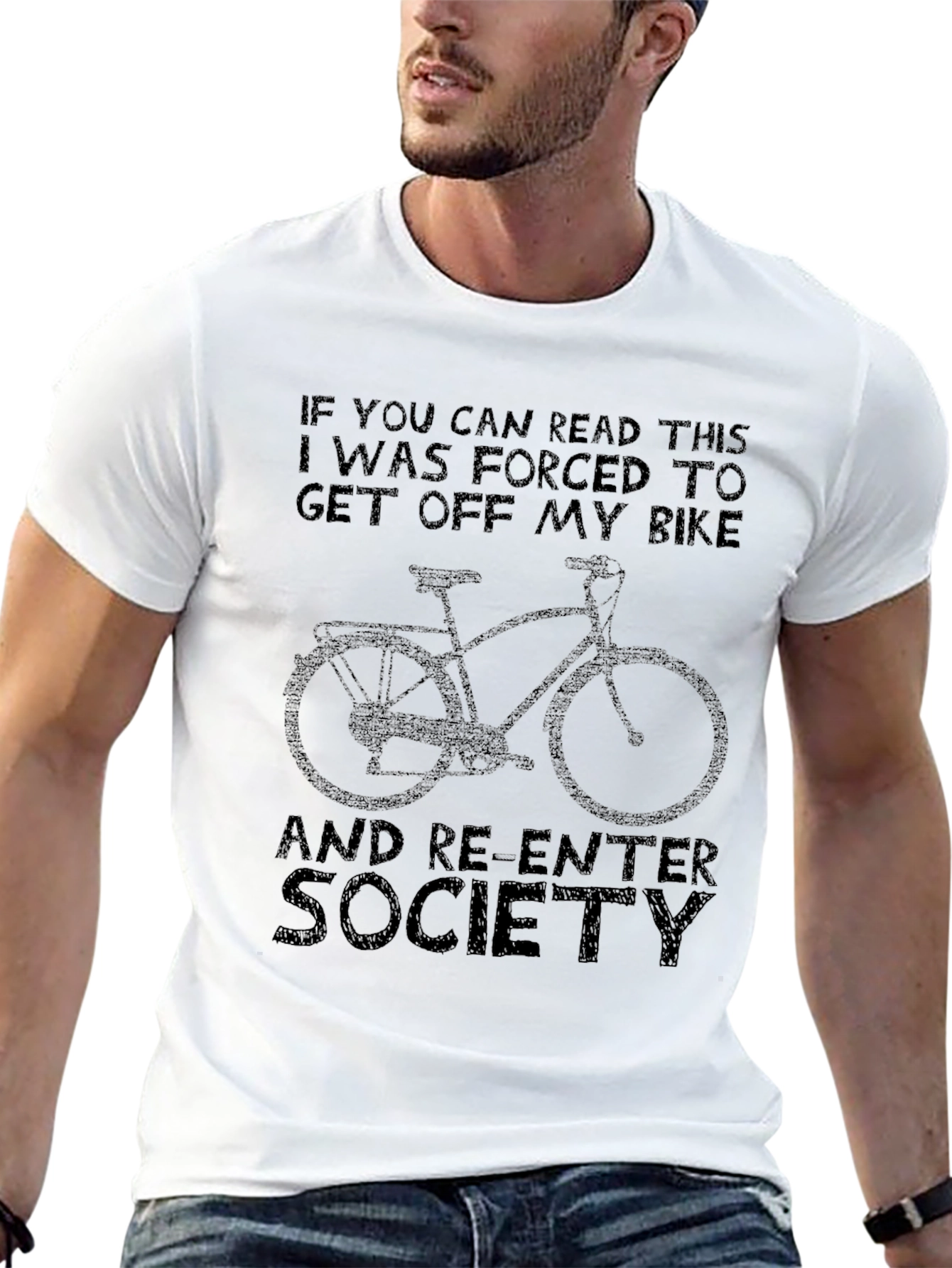 Funny Get Off My Bike Graphic T-Shirt