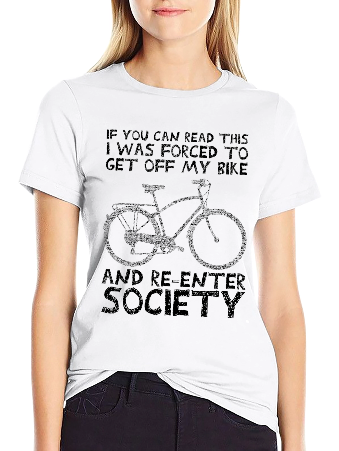 Funny Get Off My Bike Graphic T-Shirt