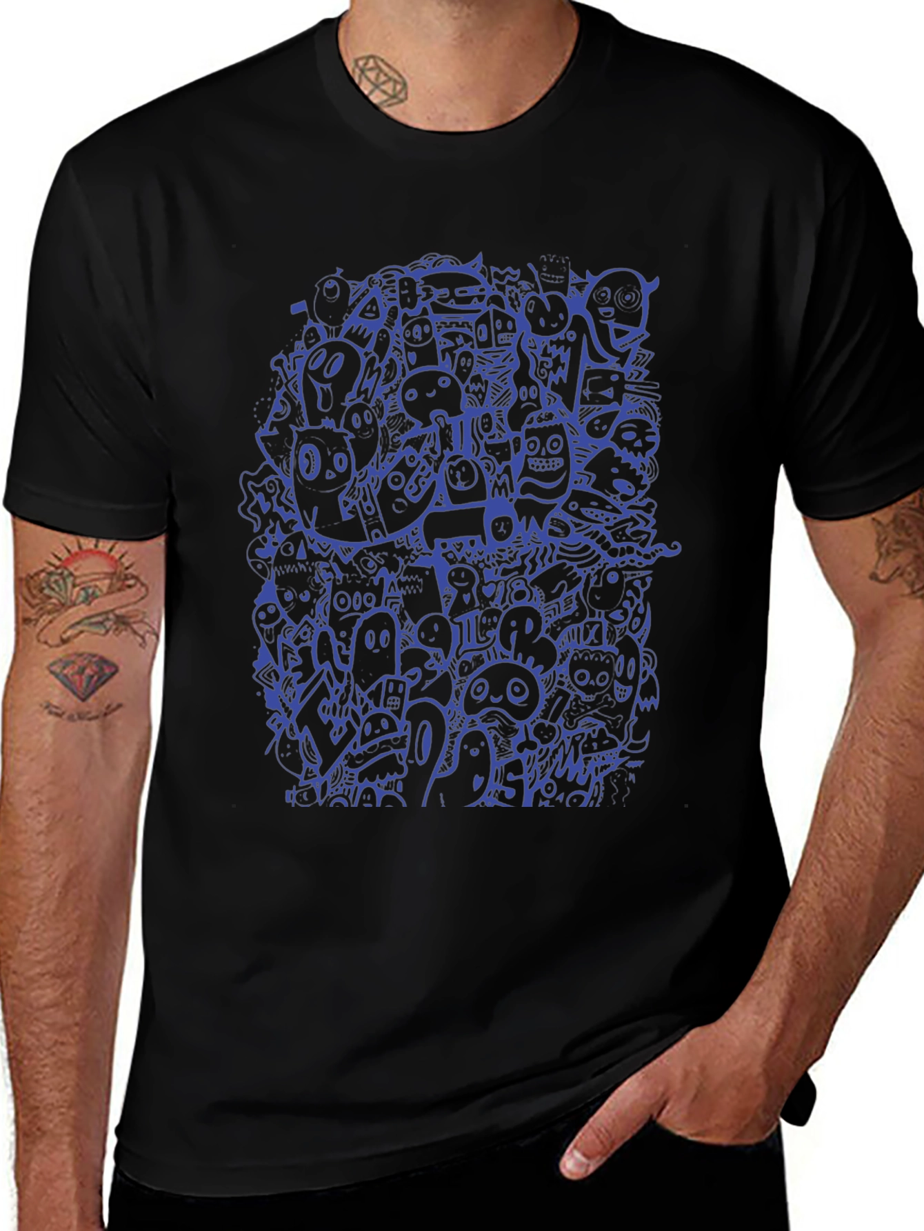 Funky Doodle Graphic T-Shirt