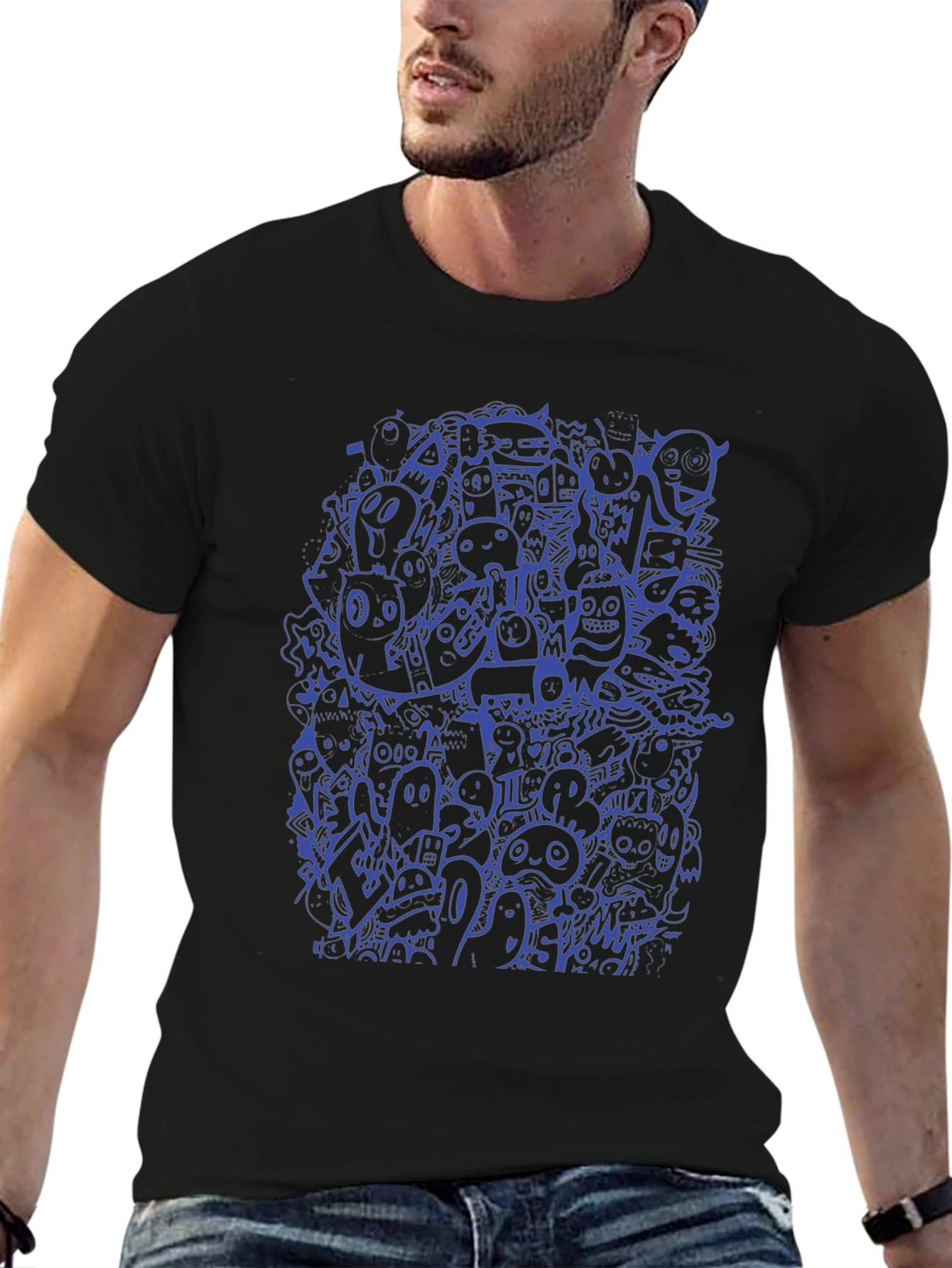 Funky Doodle Graphic T-Shirt
