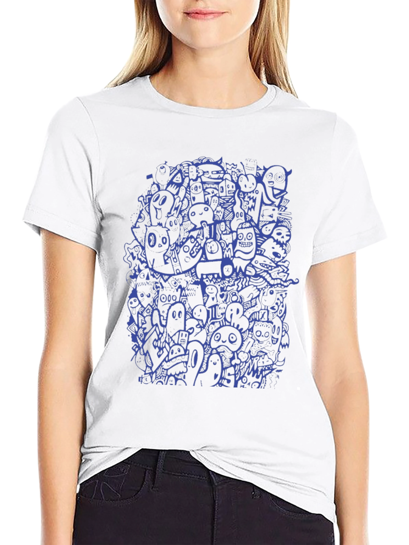 Funky Doodle Graphic T-Shirt