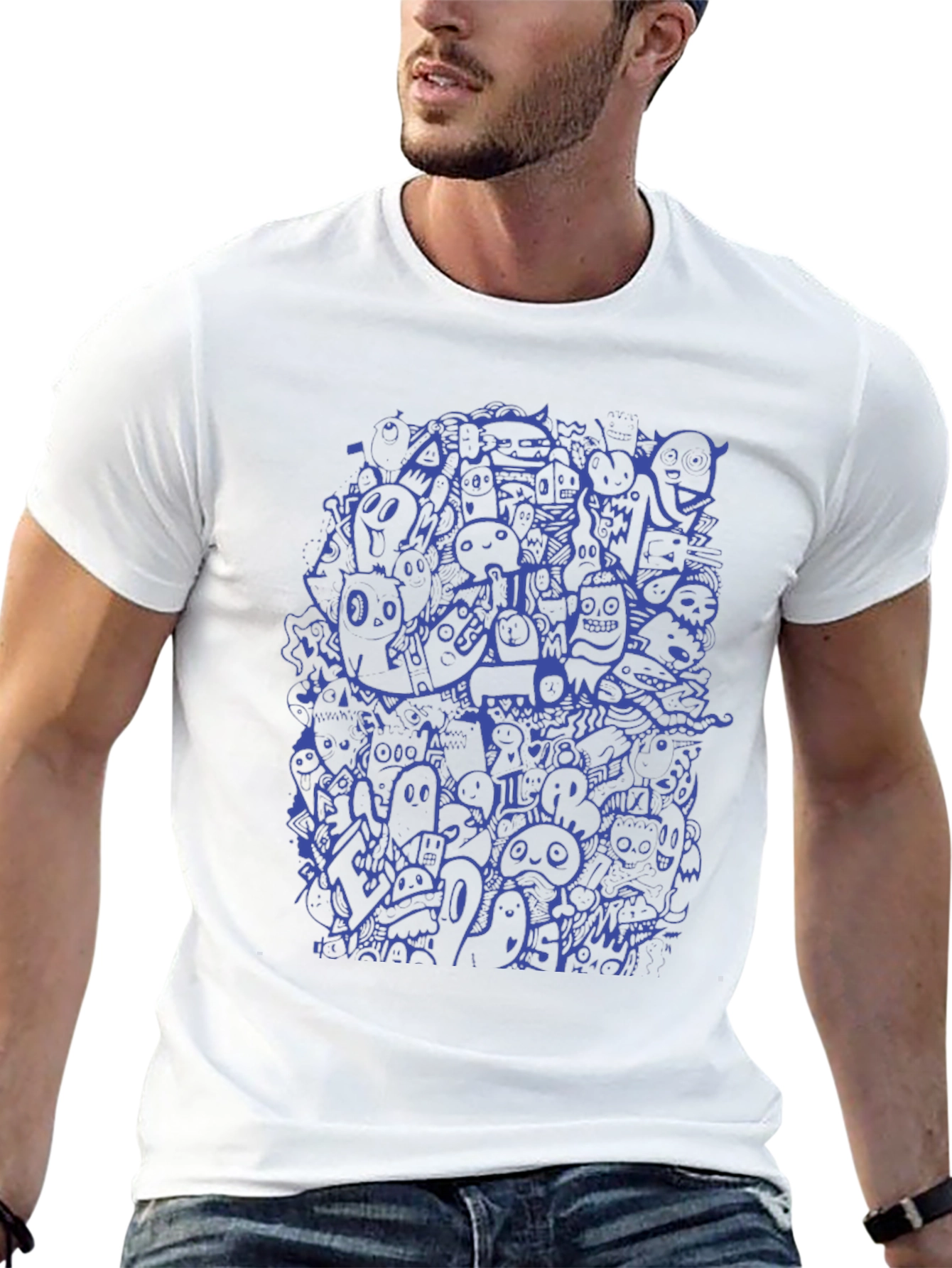 Funky Doodle Graphic T-Shirt