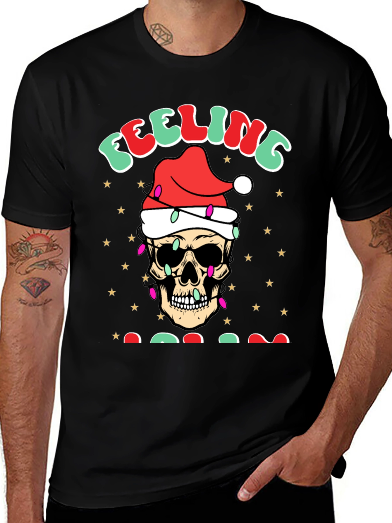 Feeling Jolly Skull Graphic Tee