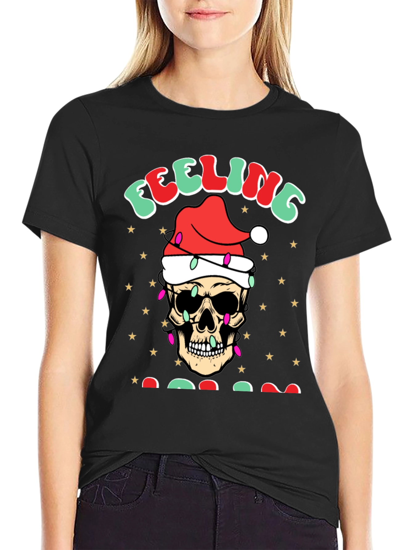 Feeling Jolly Skull Graphic Tee