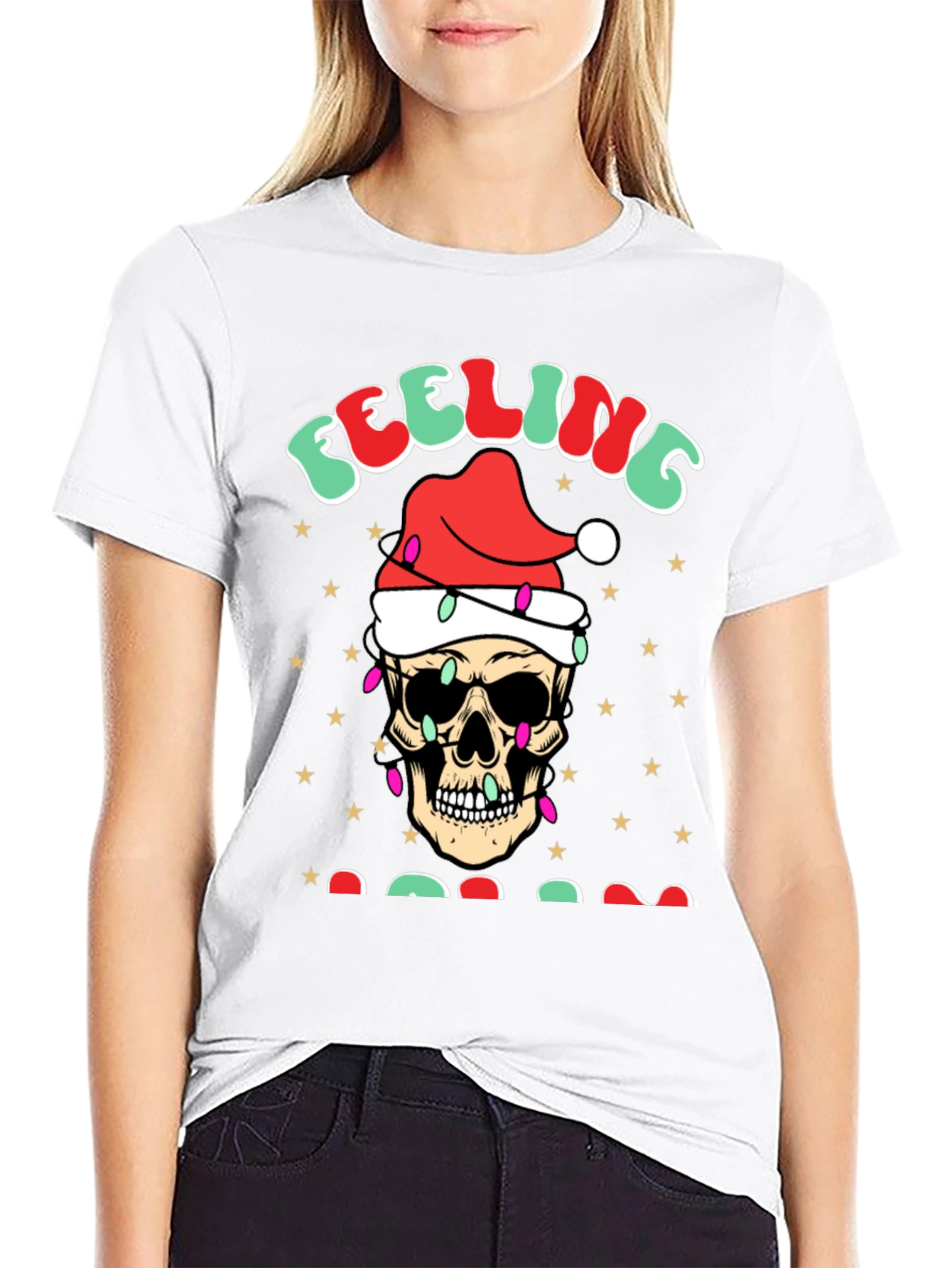 Feeling Jolly Skull Graphic Tee