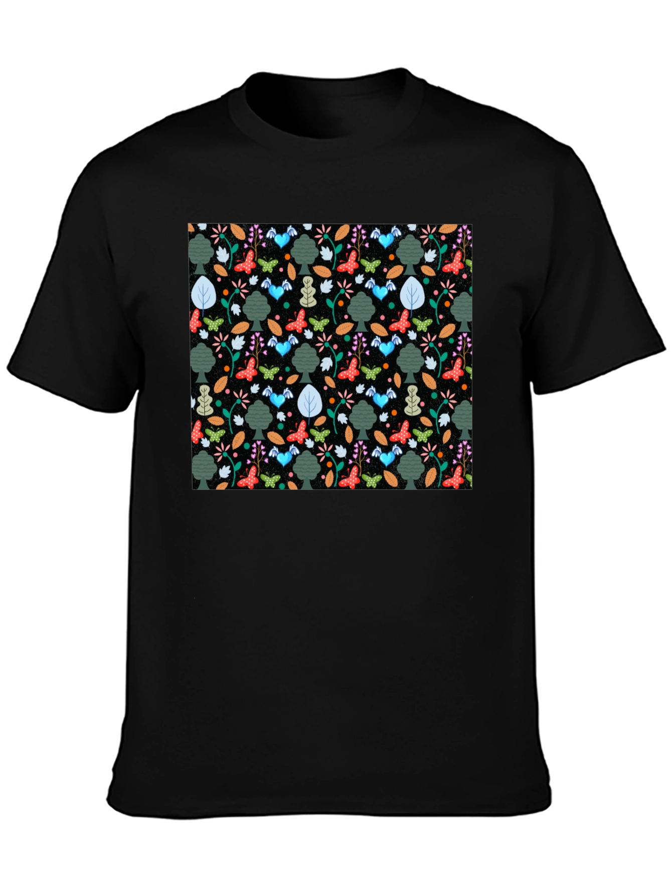 Natures Whimsy Tee - Butterfly & Tree Print