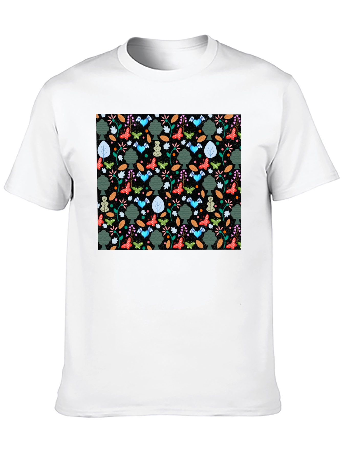 Natures Whimsy Tee - Butterfly & Tree Print
