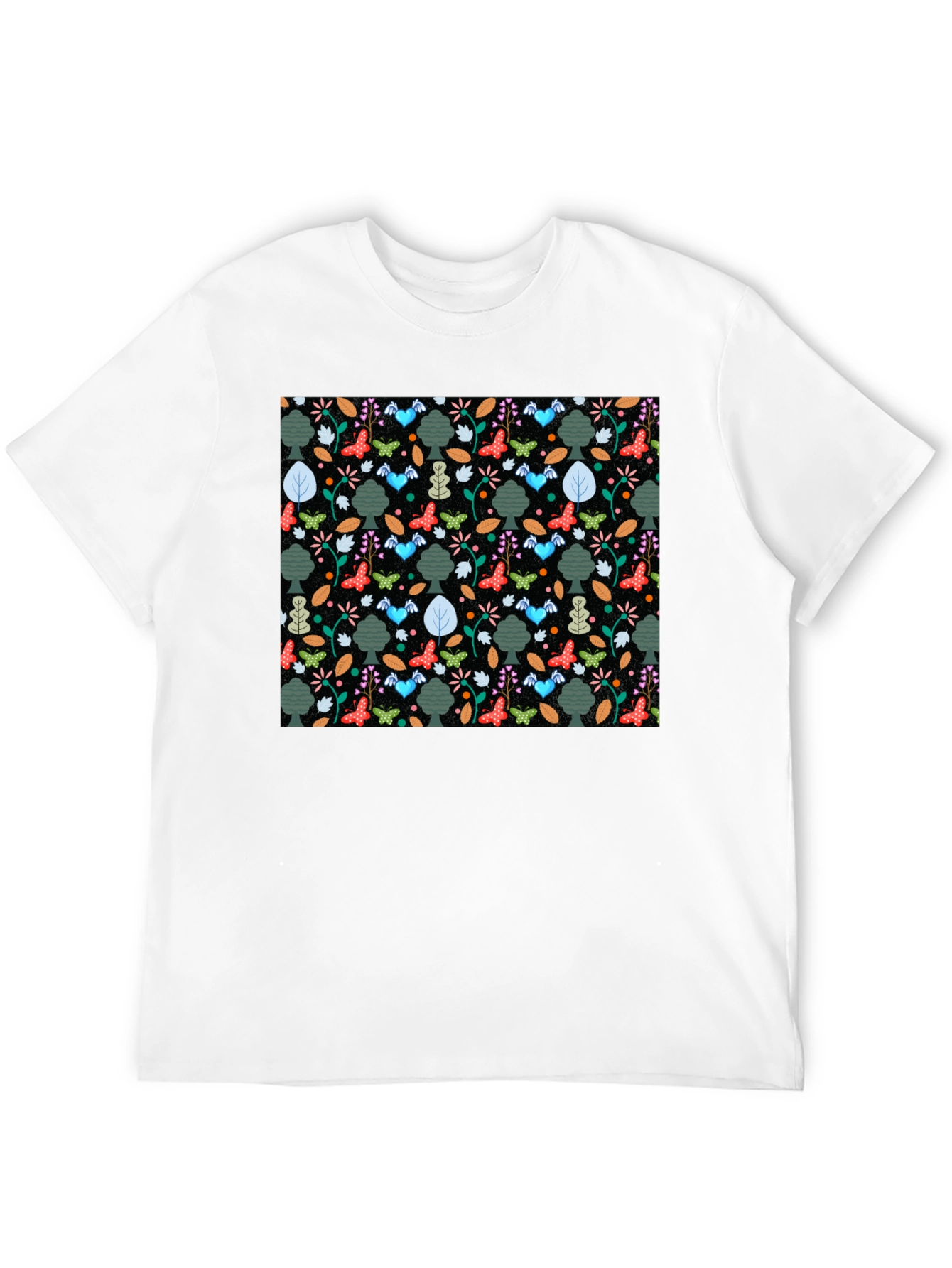 Natures Whimsy Tee - Butterfly & Tree Print