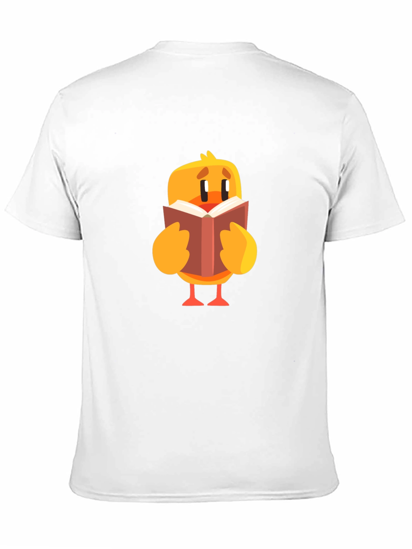 Cute Chick Reading Book Graphic T-Shirt