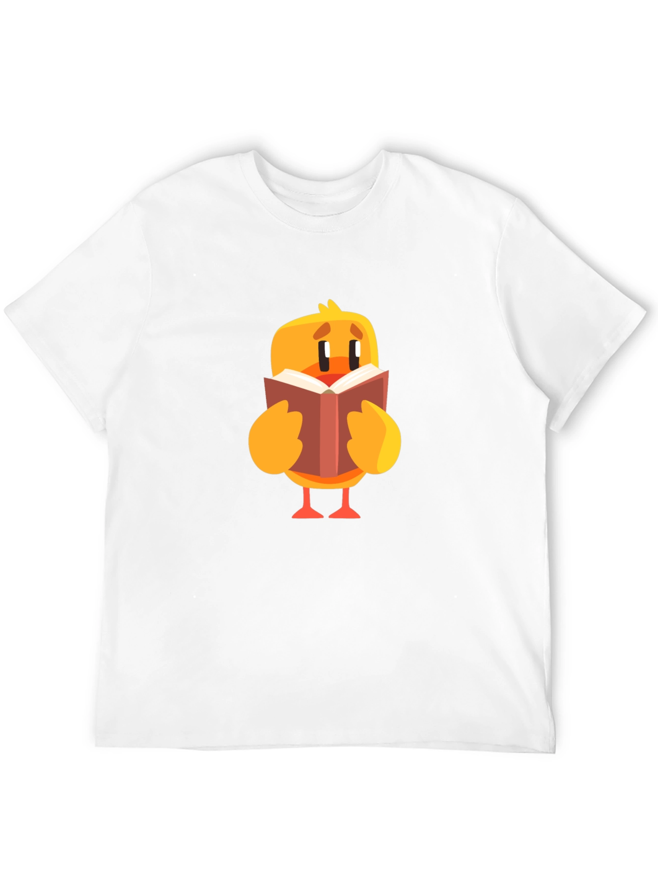 Cute Chick Reading Book Graphic T-Shirt