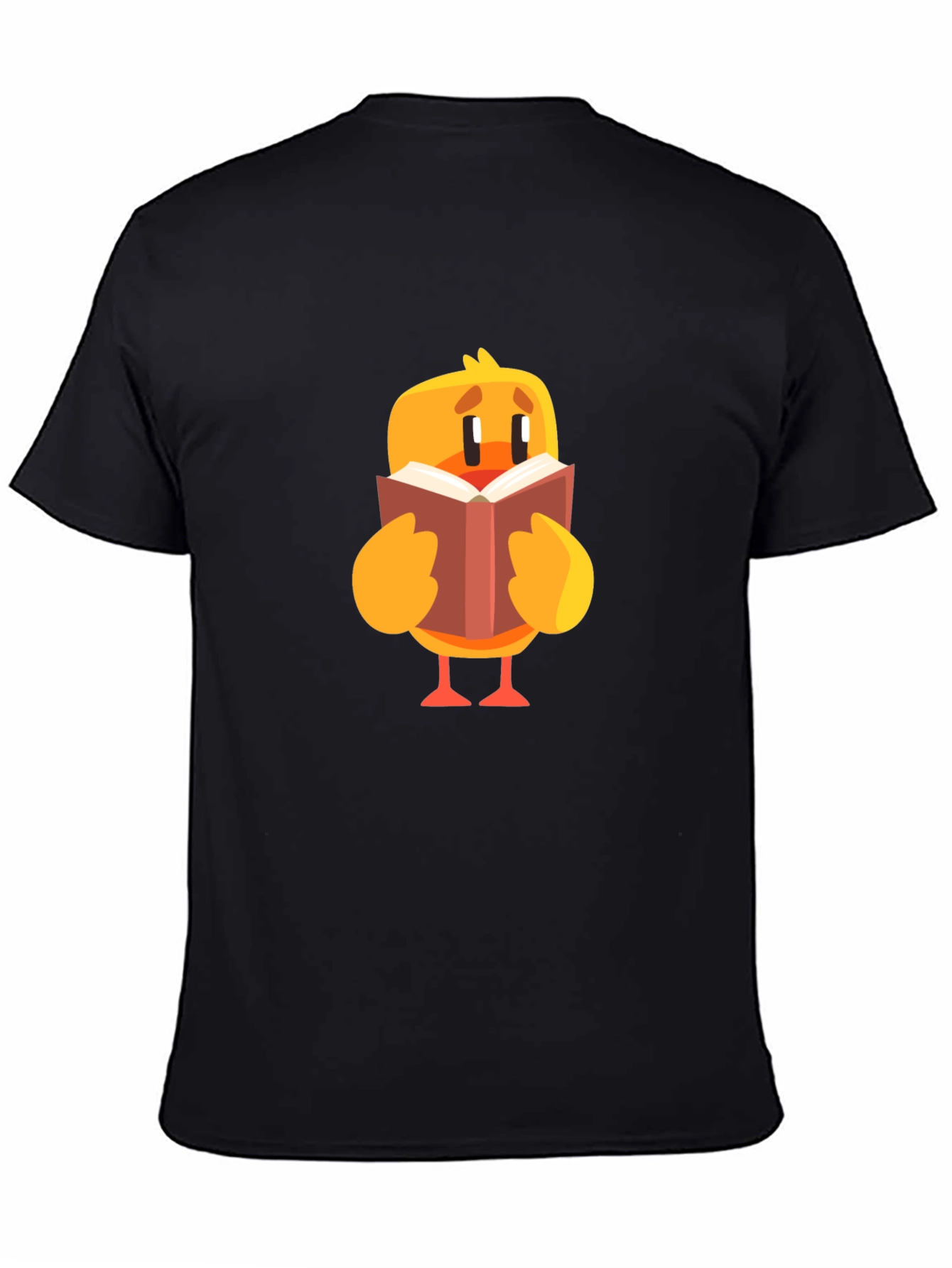 Cute Chick Reading Book Graphic T-Shirt