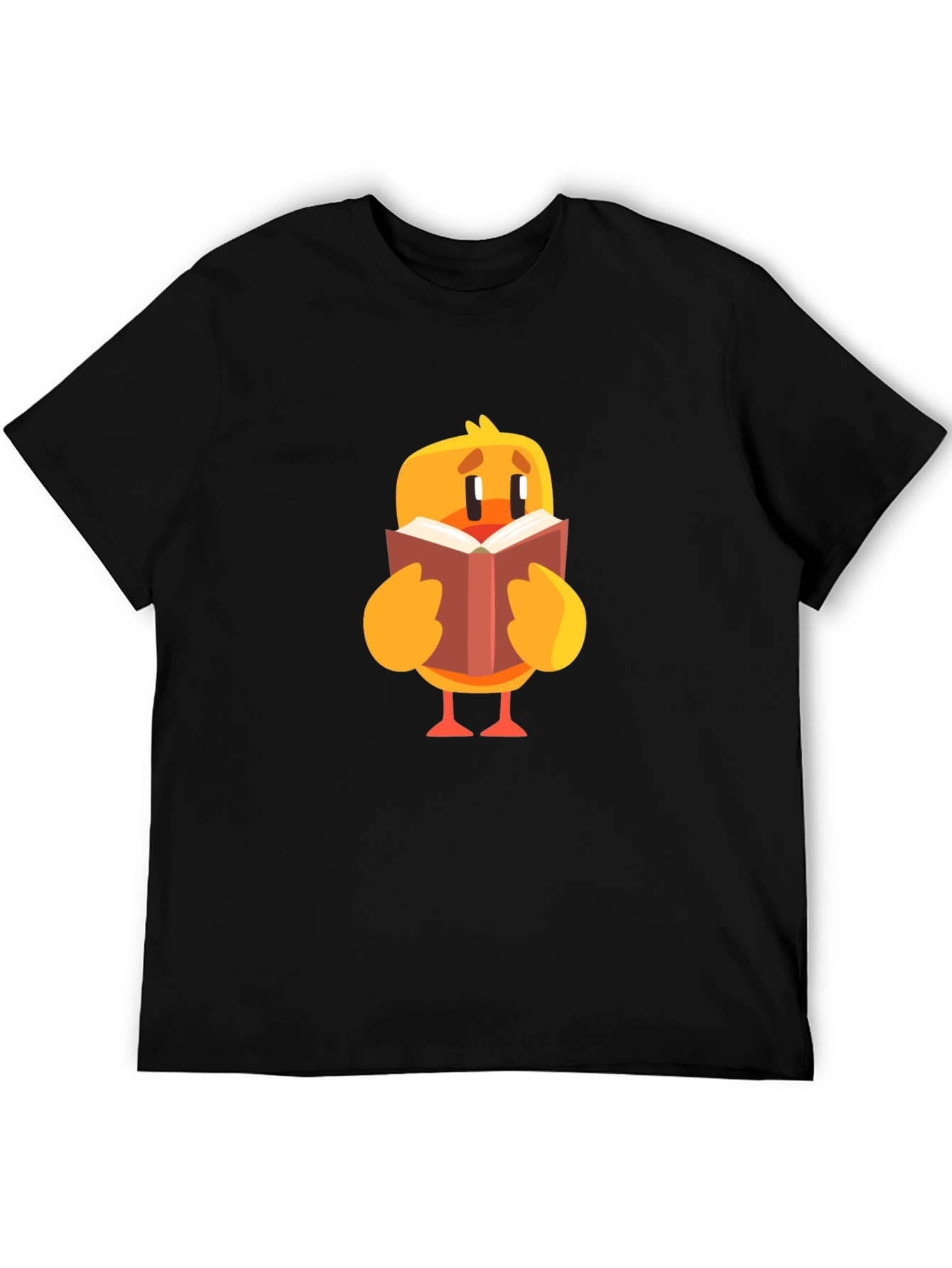 Cute Chick Reading Book Graphic T-Shirt