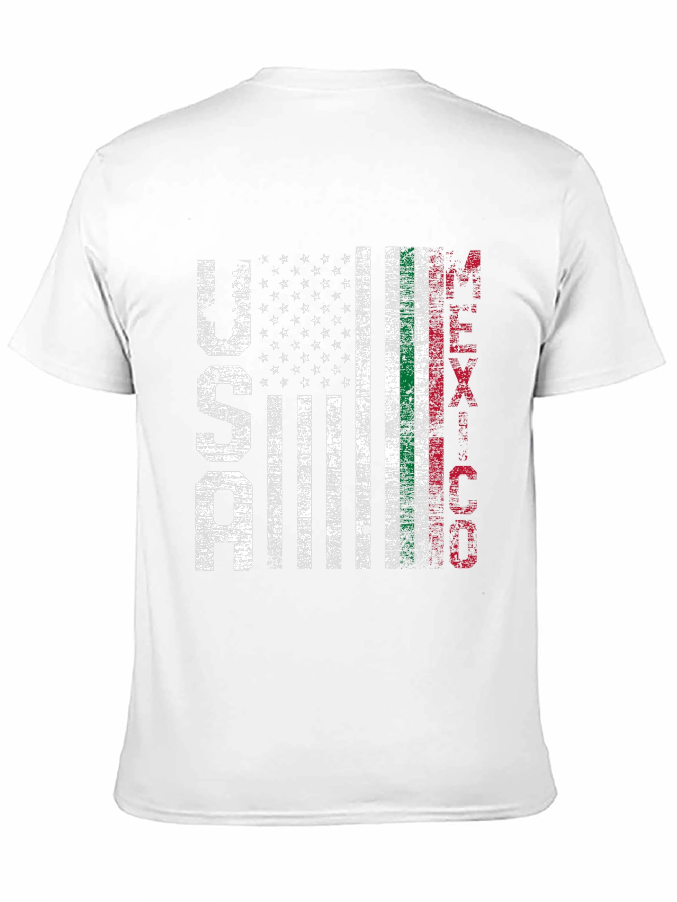 USA Mexico Flag Graphic T-Shirt