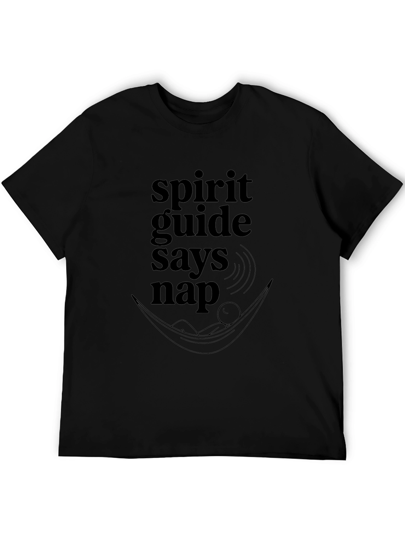 Spirit Guide Says Nap Black T-Shirt
