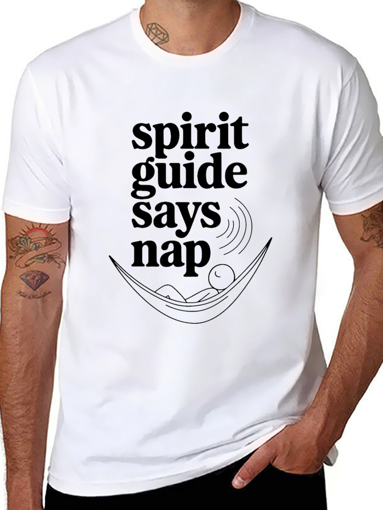 Spirit Guide Says Nap Black T-Shirt