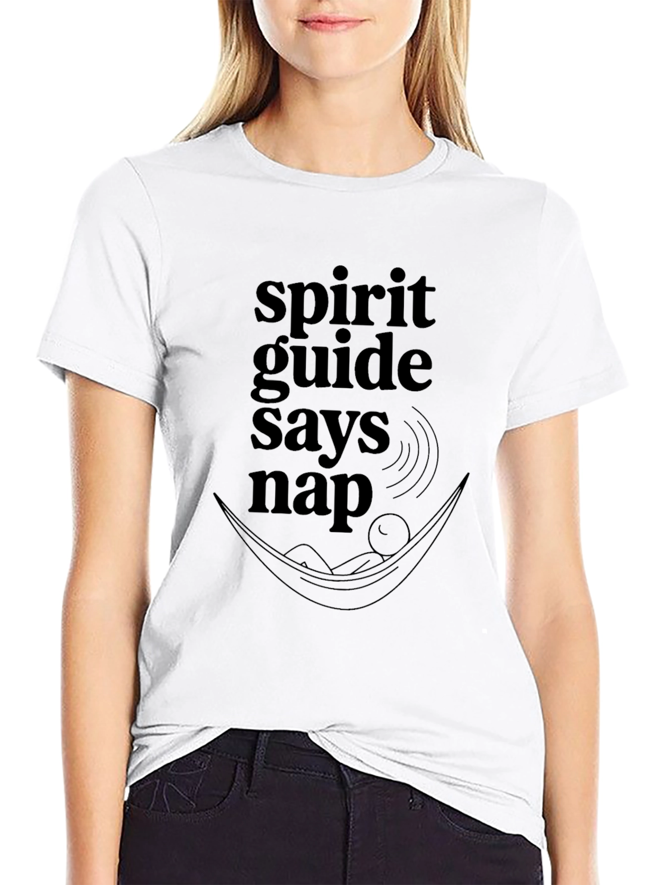 Spirit Guide Says Nap Black T-Shirt