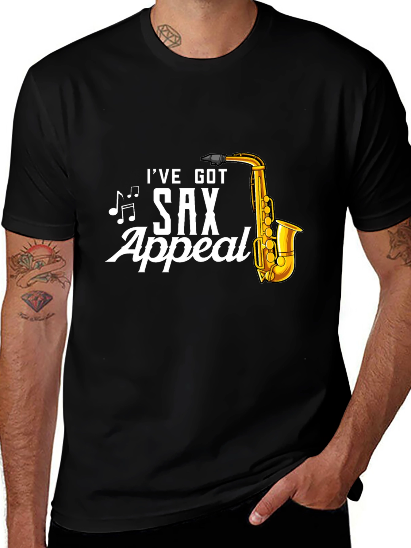 Ive Got Sax Appeal Black T-Shirt