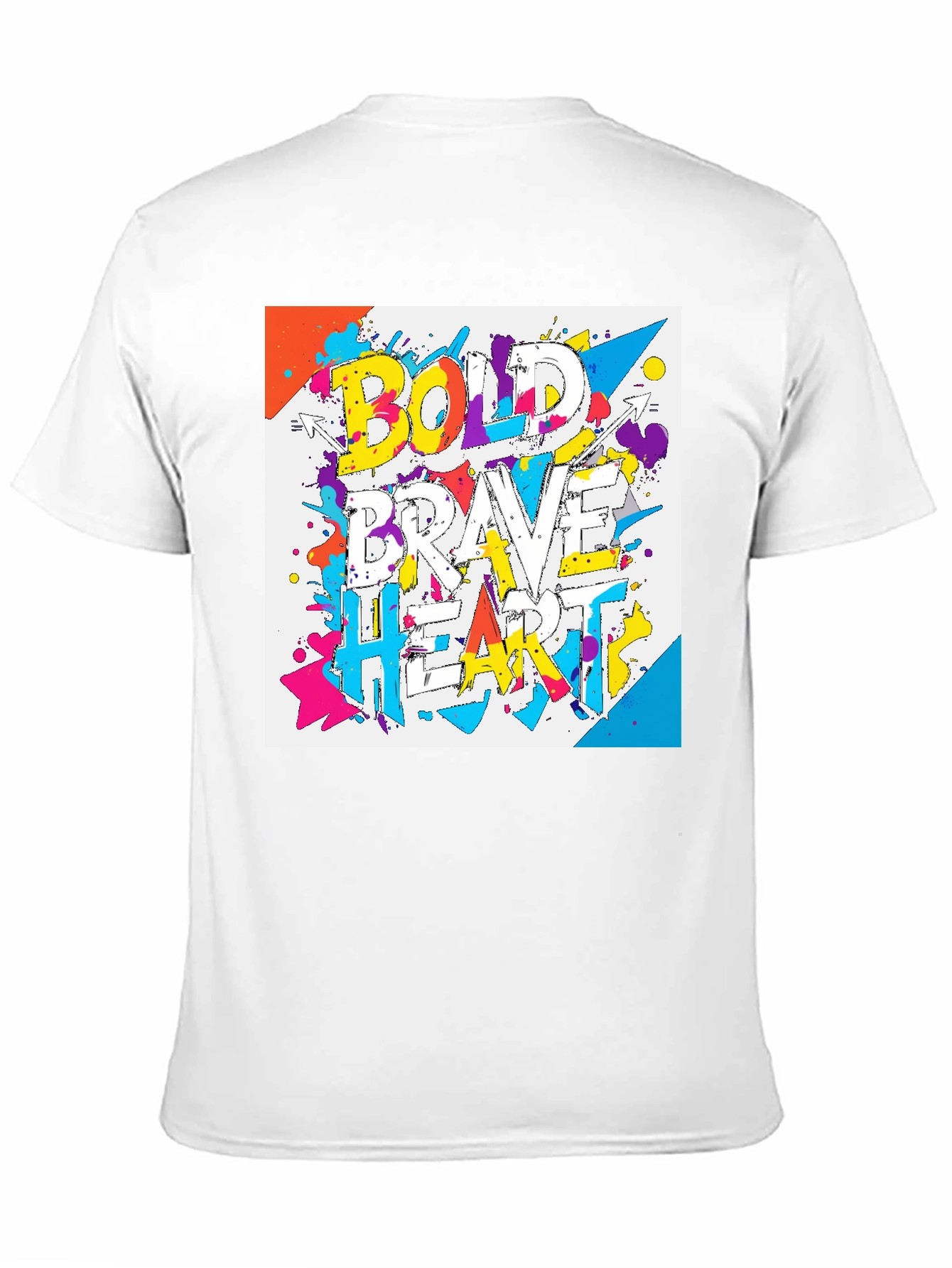 Bold Brave Heart Graphic T-Shirt - Black