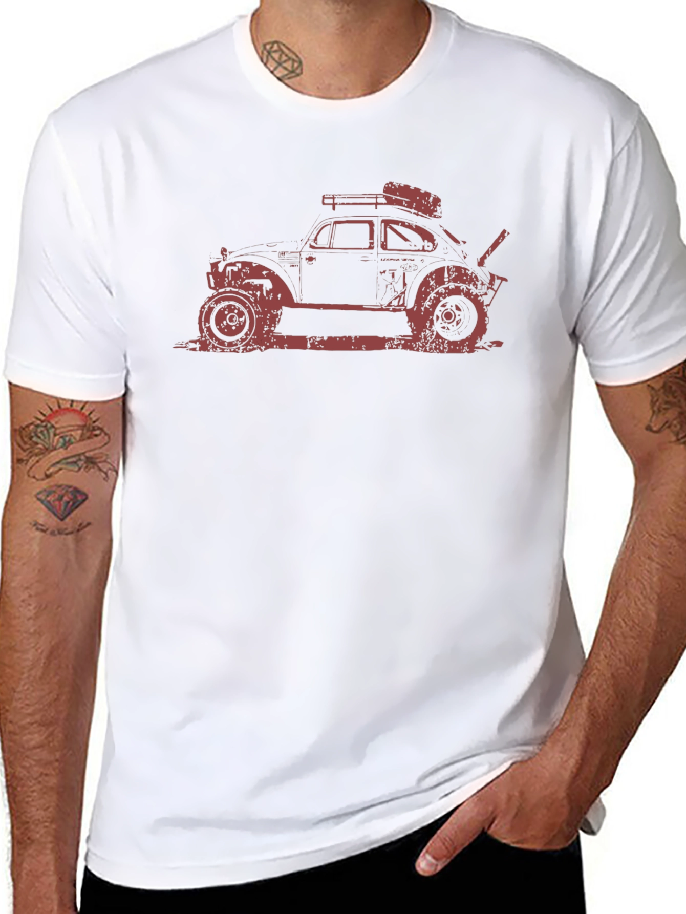 Off-Road Bug T-Shirt - Distressed Style