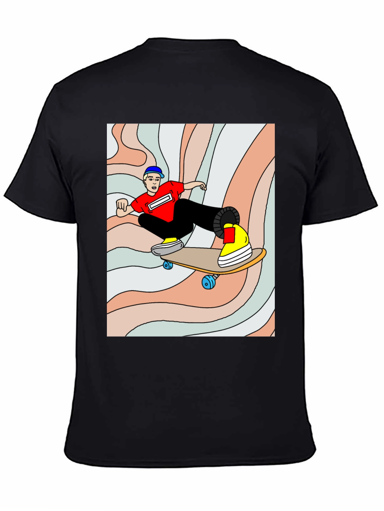 Skater Graphic Tee - Cool Black Shirt