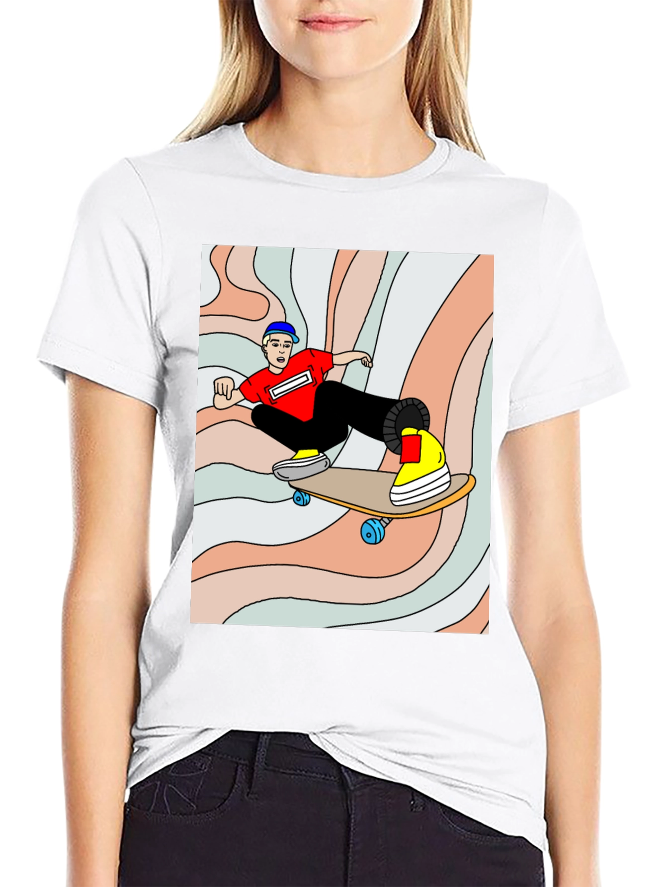 Skater Graphic Tee - Cool Black Shirt