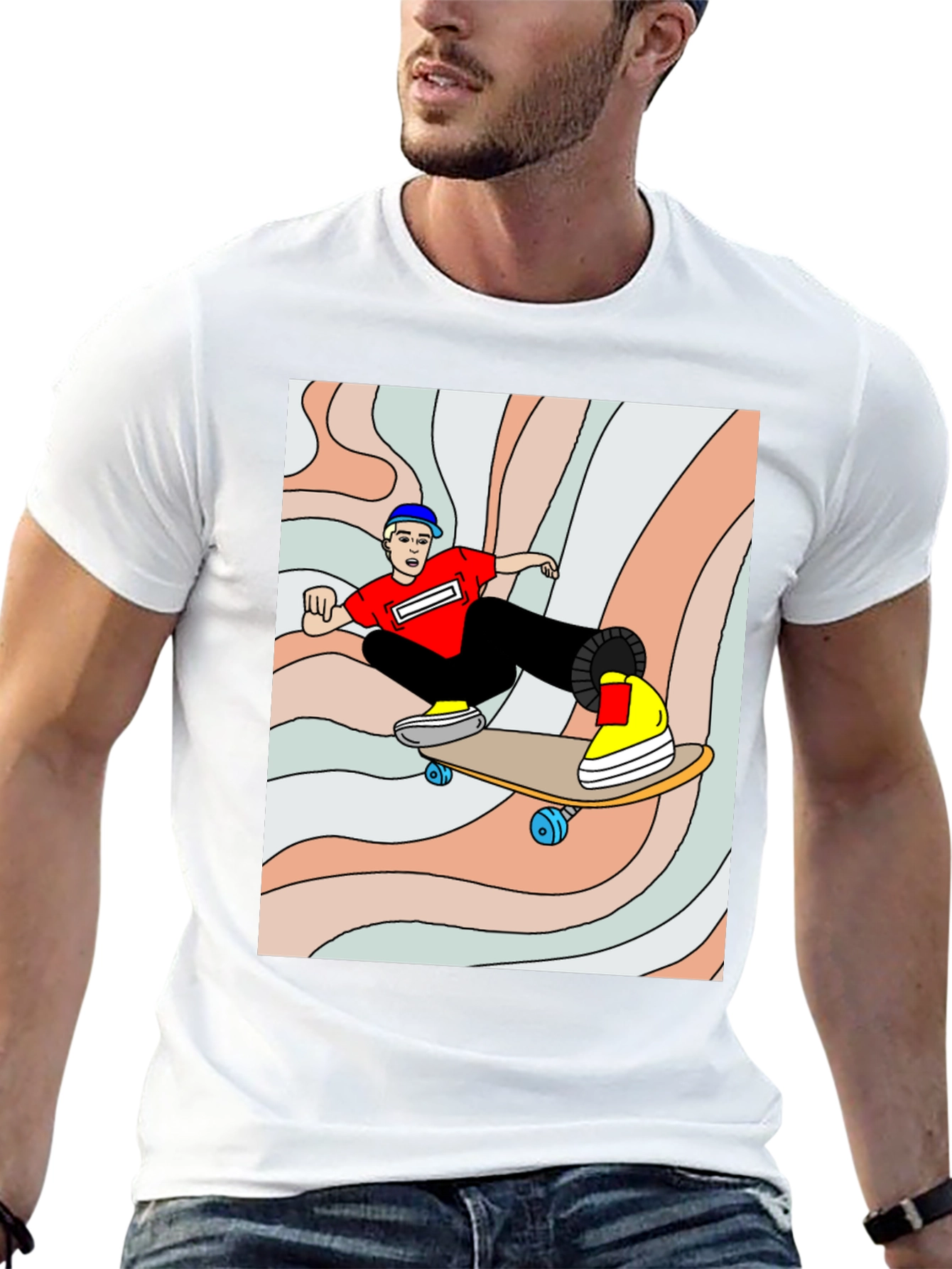 Skater Graphic Tee - Cool Black Shirt