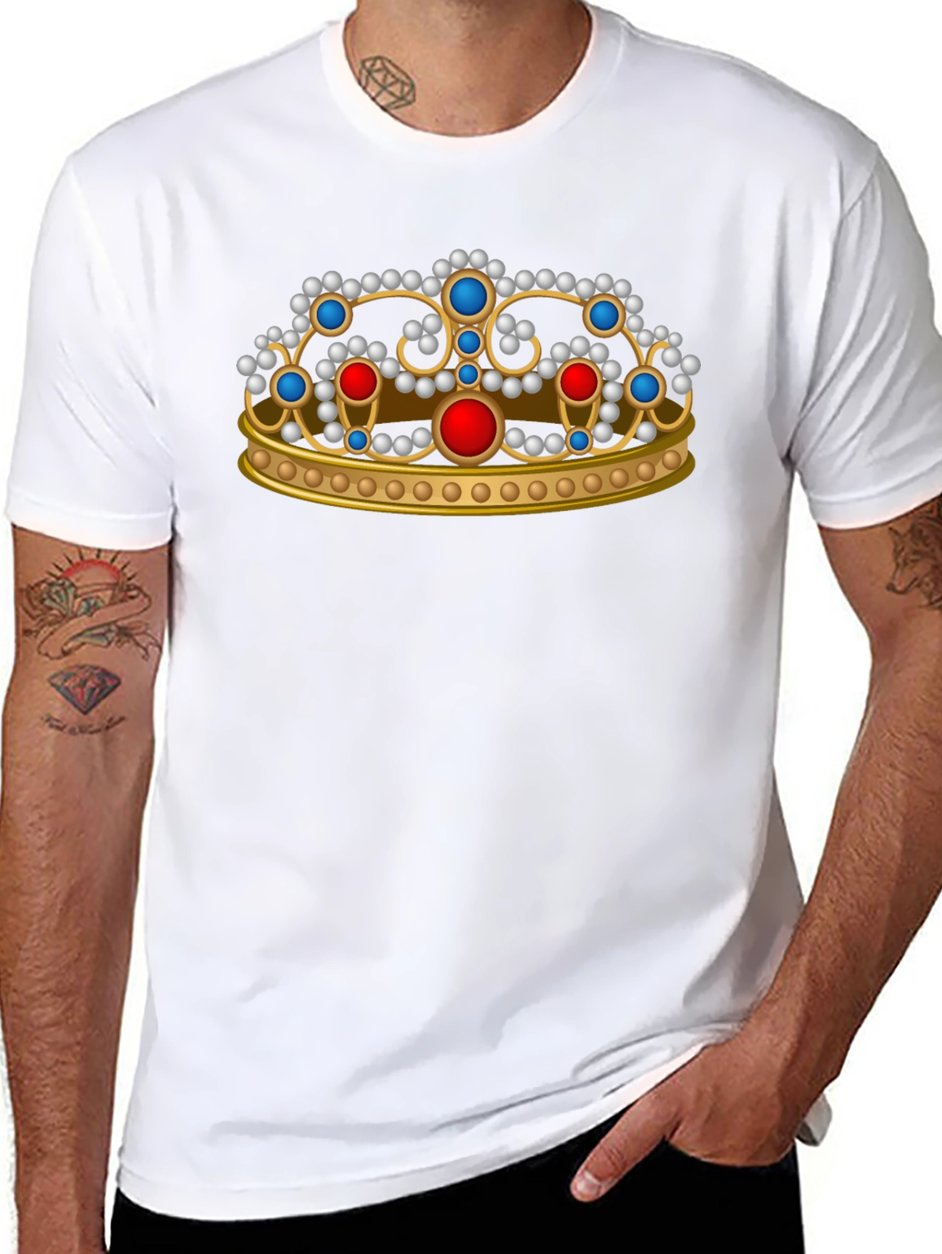 Royal Crown Graphic T-Shirt - Black