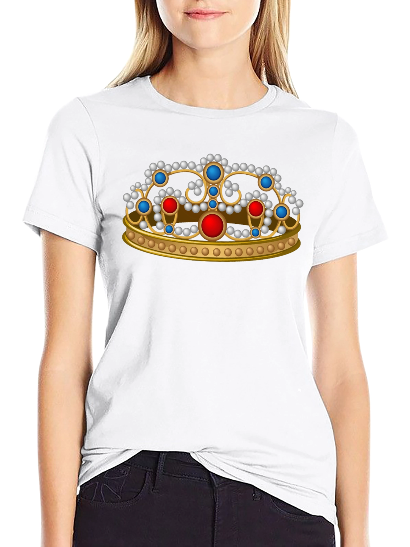 Royal Crown Graphic T-Shirt - Black