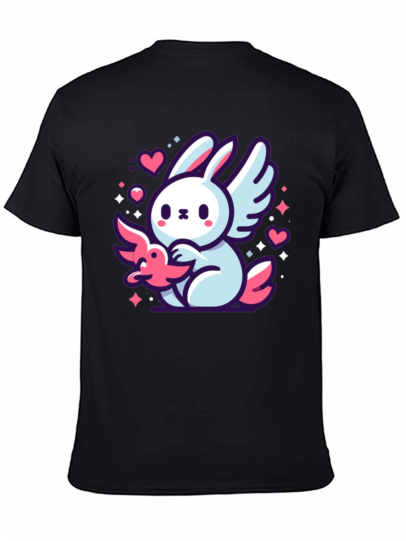 Cute Bunny Angel Graphic T-Shirt