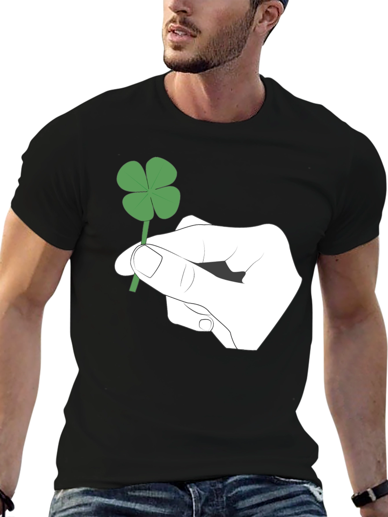 Lucky Four-Leaf Clover Graphic Tee