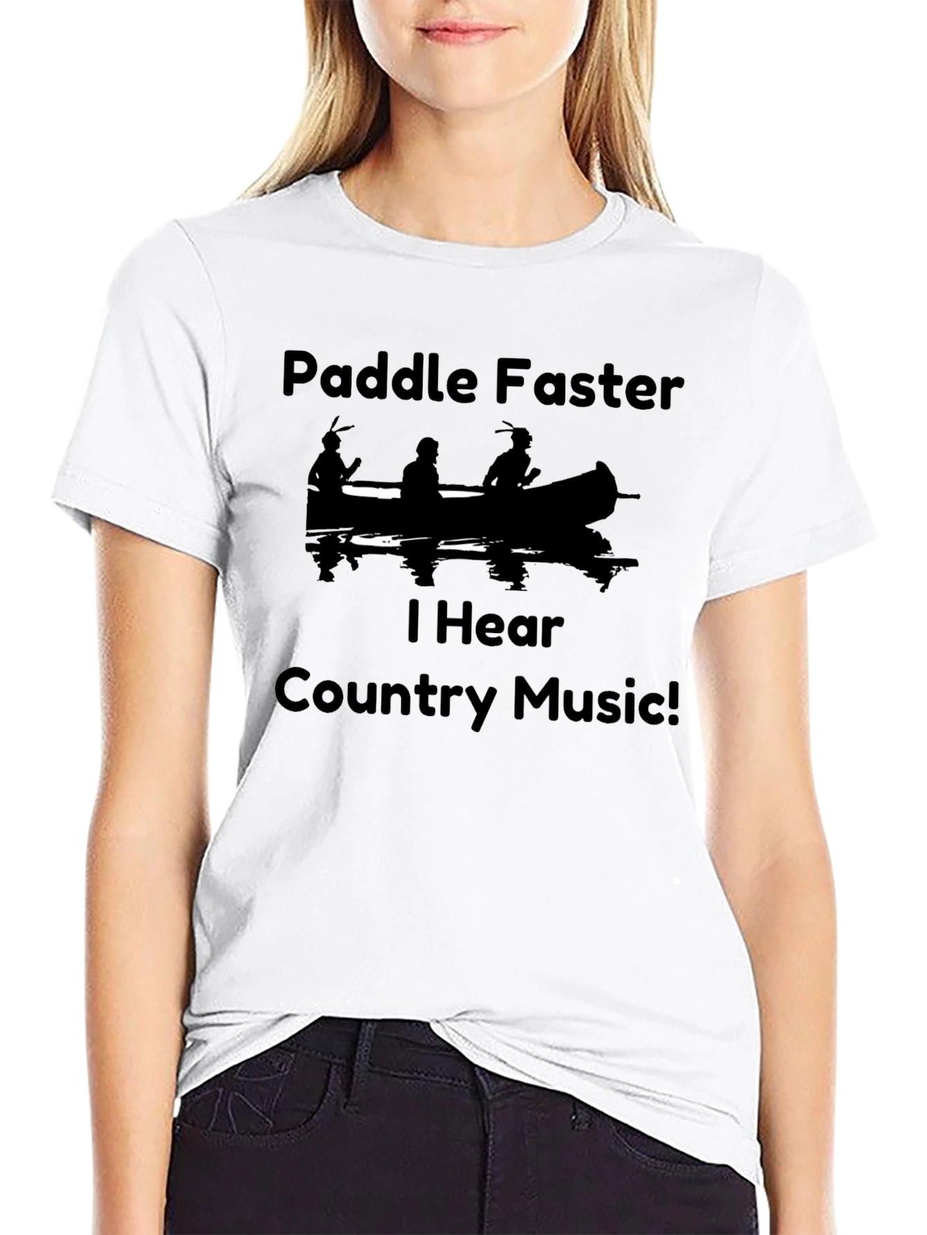 Paddle Faster T-Shirt - Country Music Humor Tee