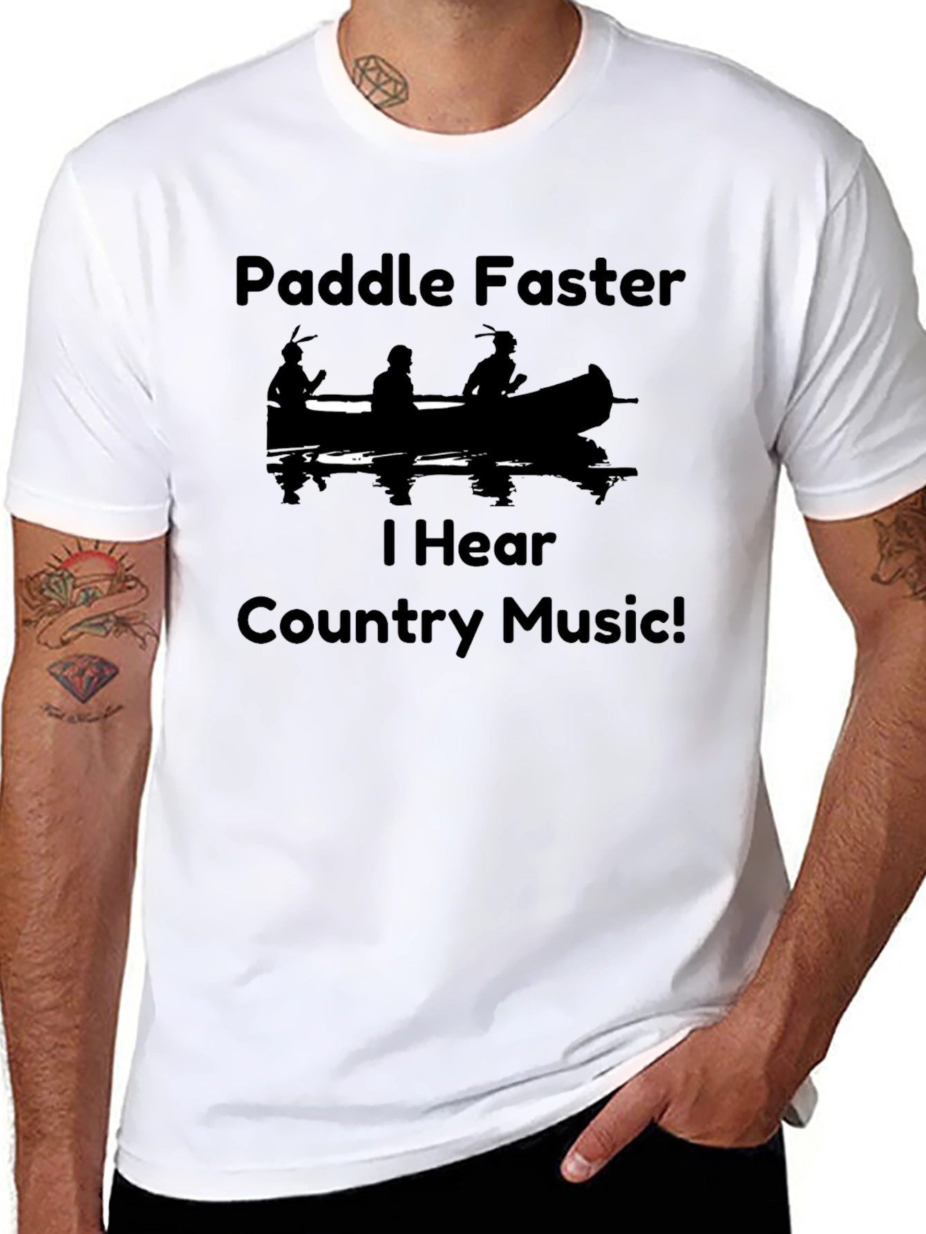 Paddle Faster T-Shirt - Country Music Humor Tee