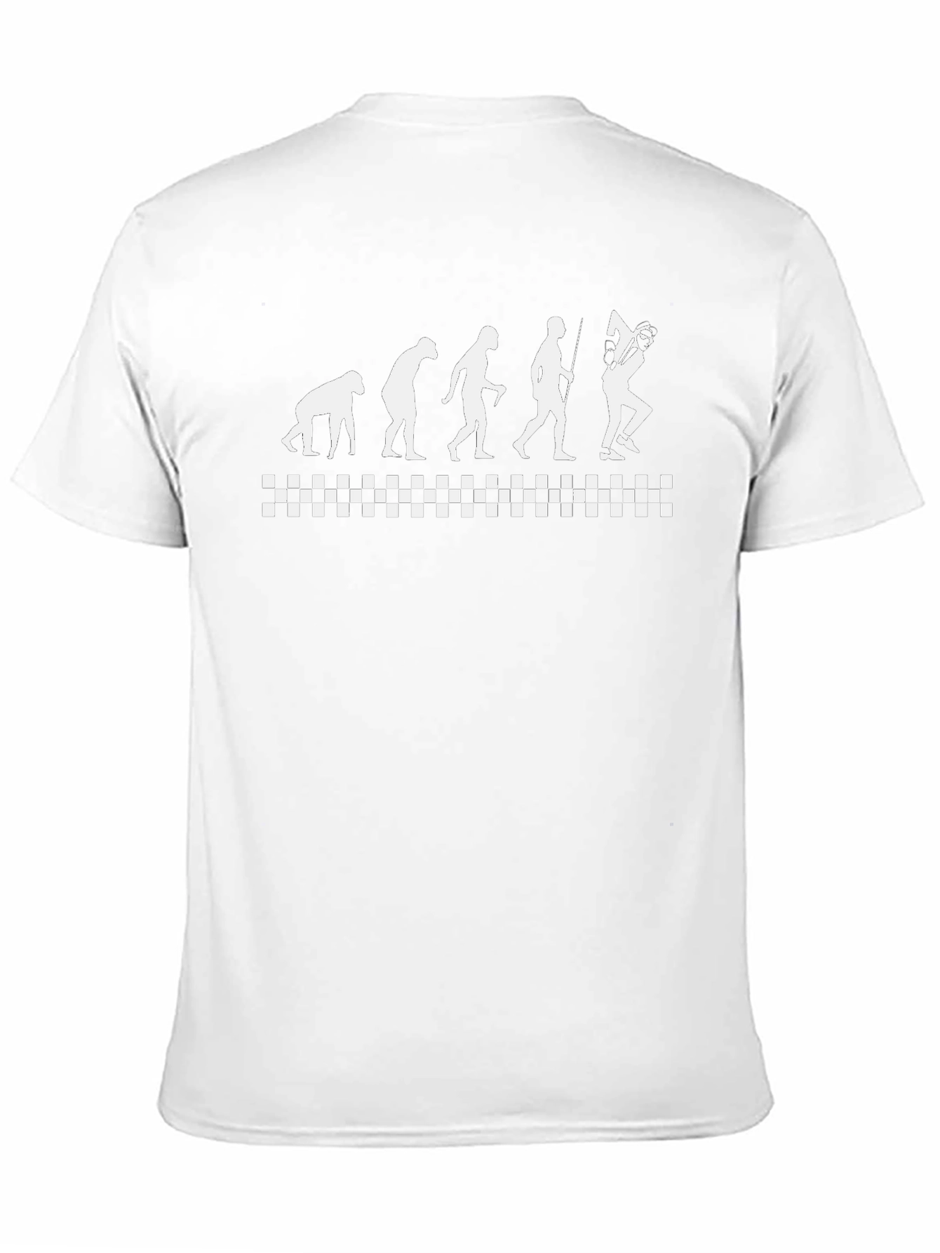 Evolution of the Hockey Player Black T-Shirt