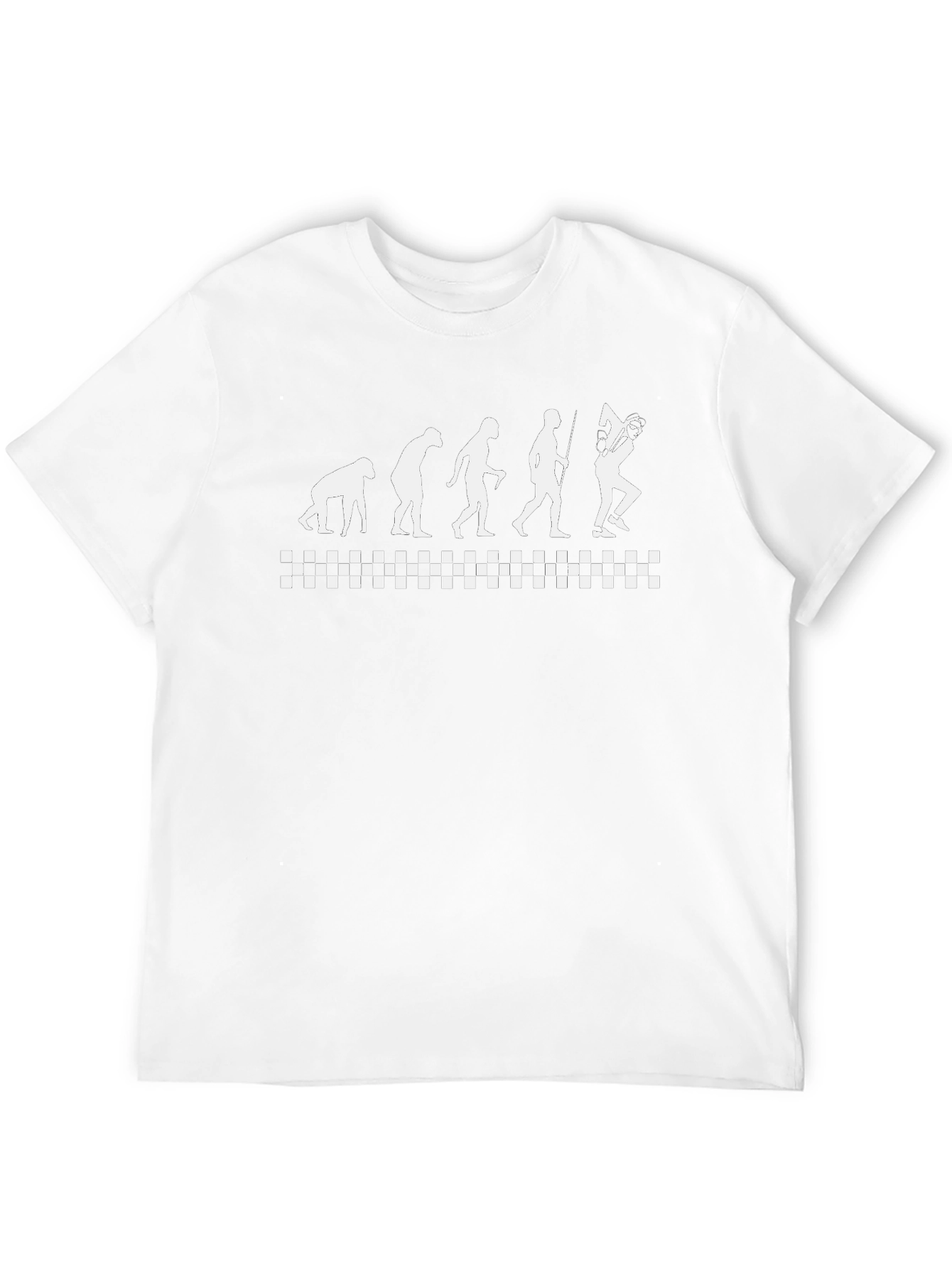 Evolution of the Hockey Player Black T-Shirt