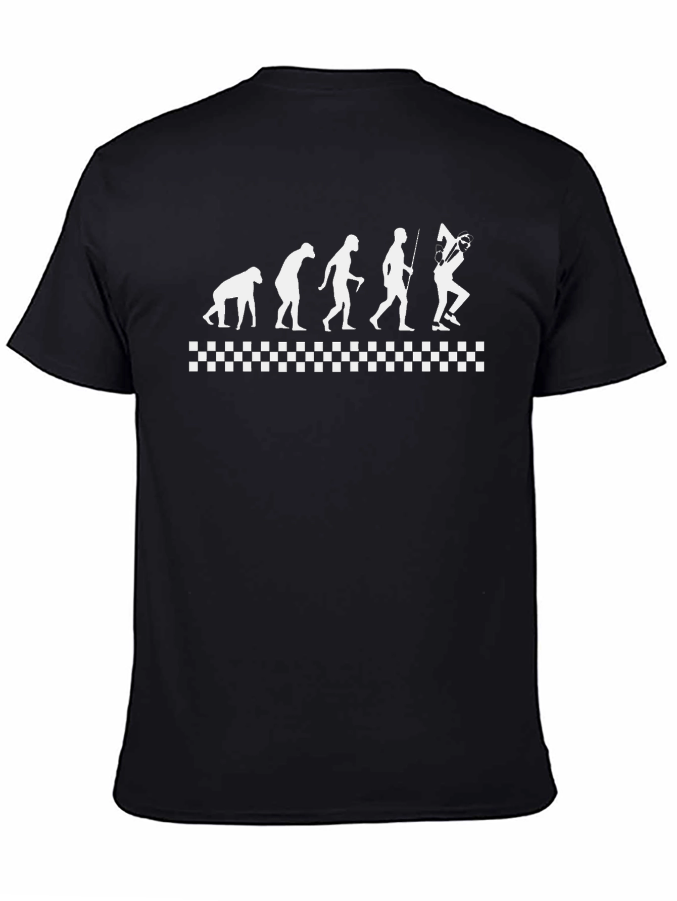 Evolution of the Hockey Player Black T-Shirt