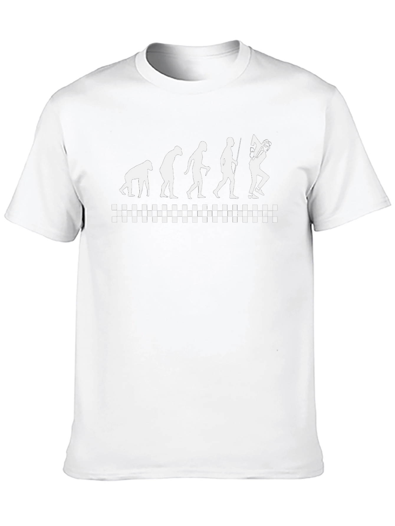 Evolution of the Hockey Player Black T-Shirt
