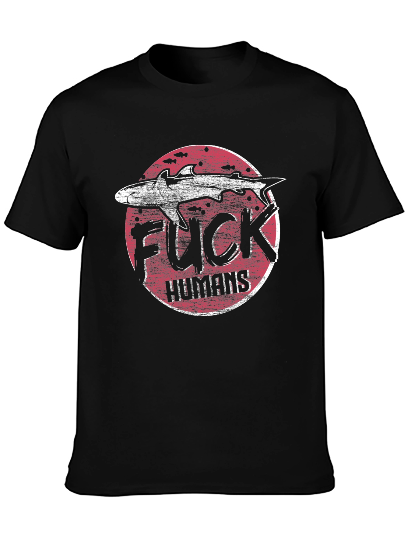 Shark Graphic T-Shirt - Anti-Human Design