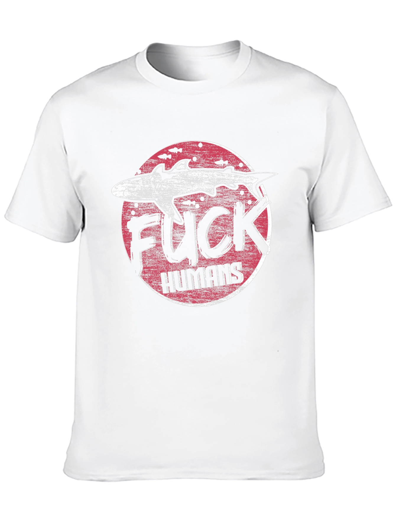 Shark Graphic T-Shirt - Anti-Human Design