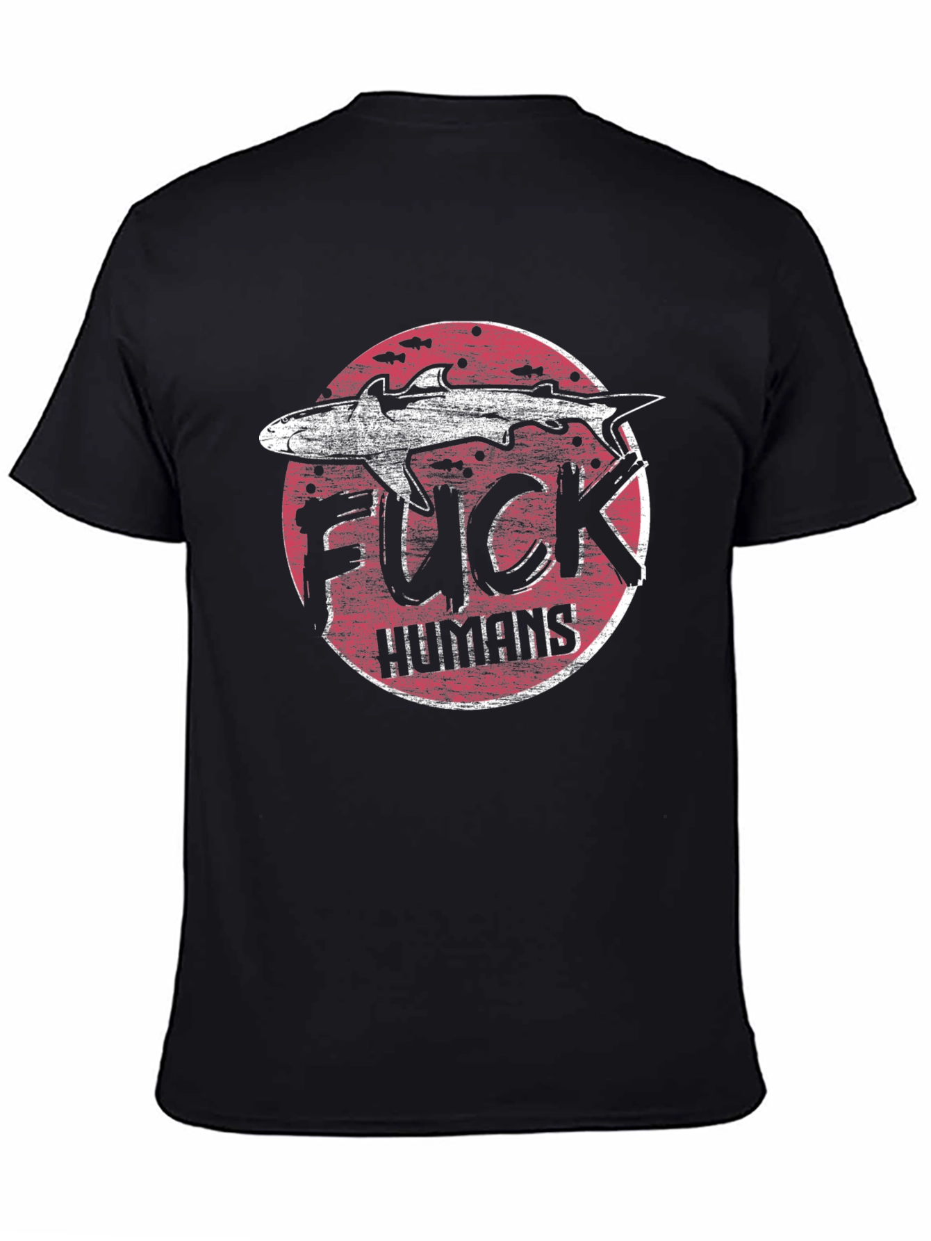 Shark Graphic T-Shirt - Anti-Human Design