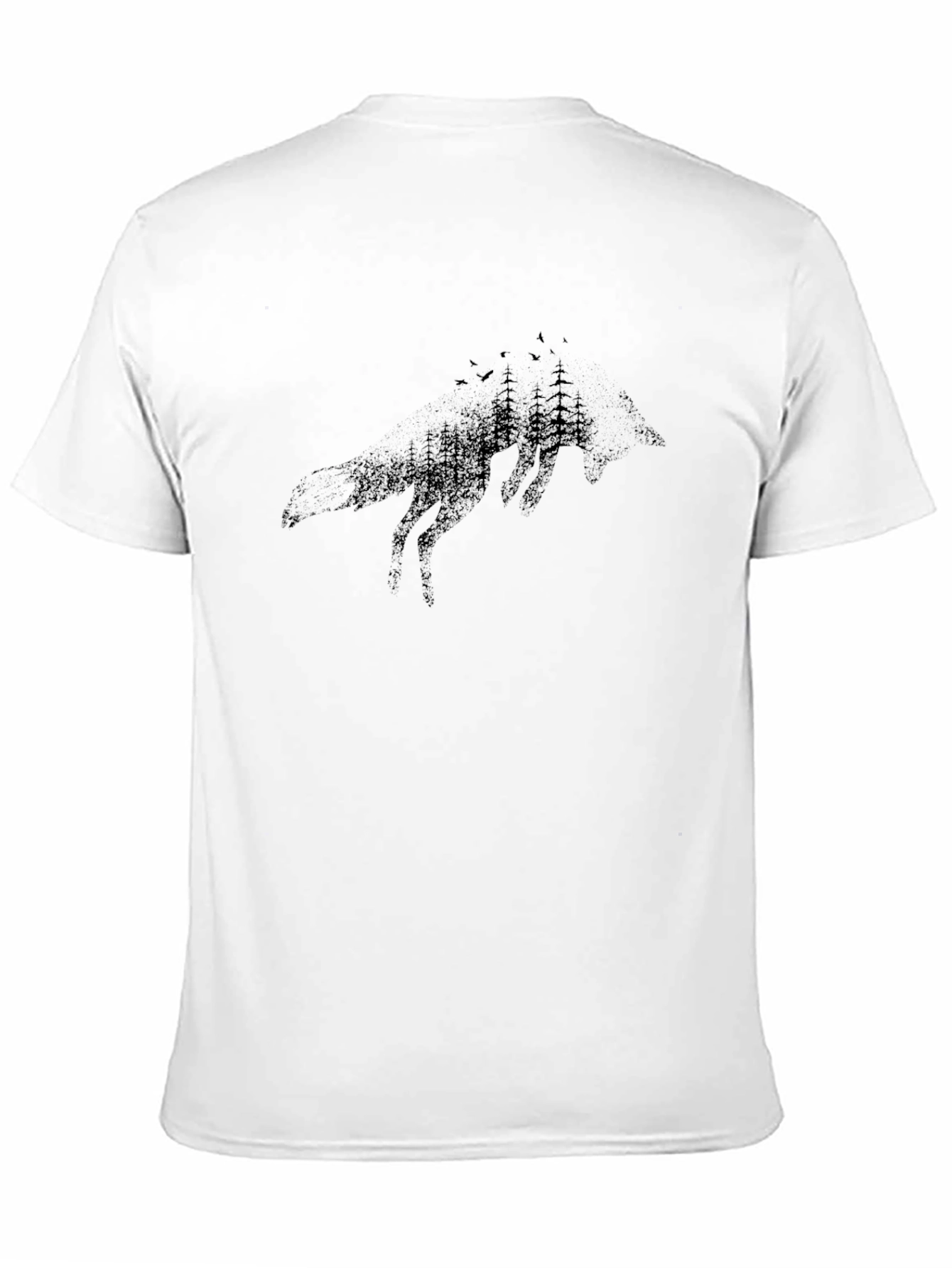 Nature Fox Graphic Tee - Black