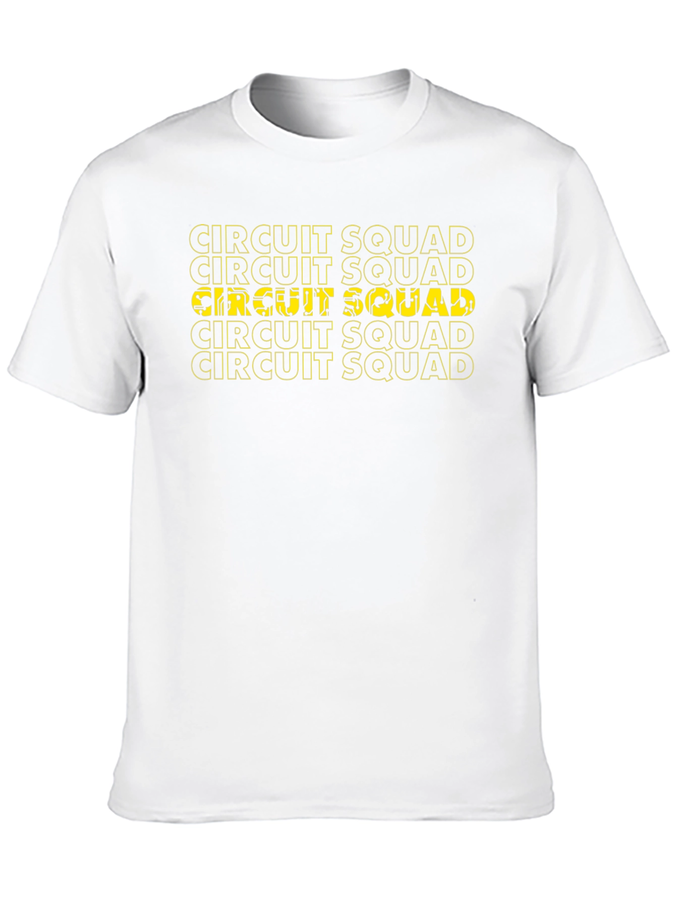 Circuit Squad Graphic Tee - Black Cotton T-Shirt